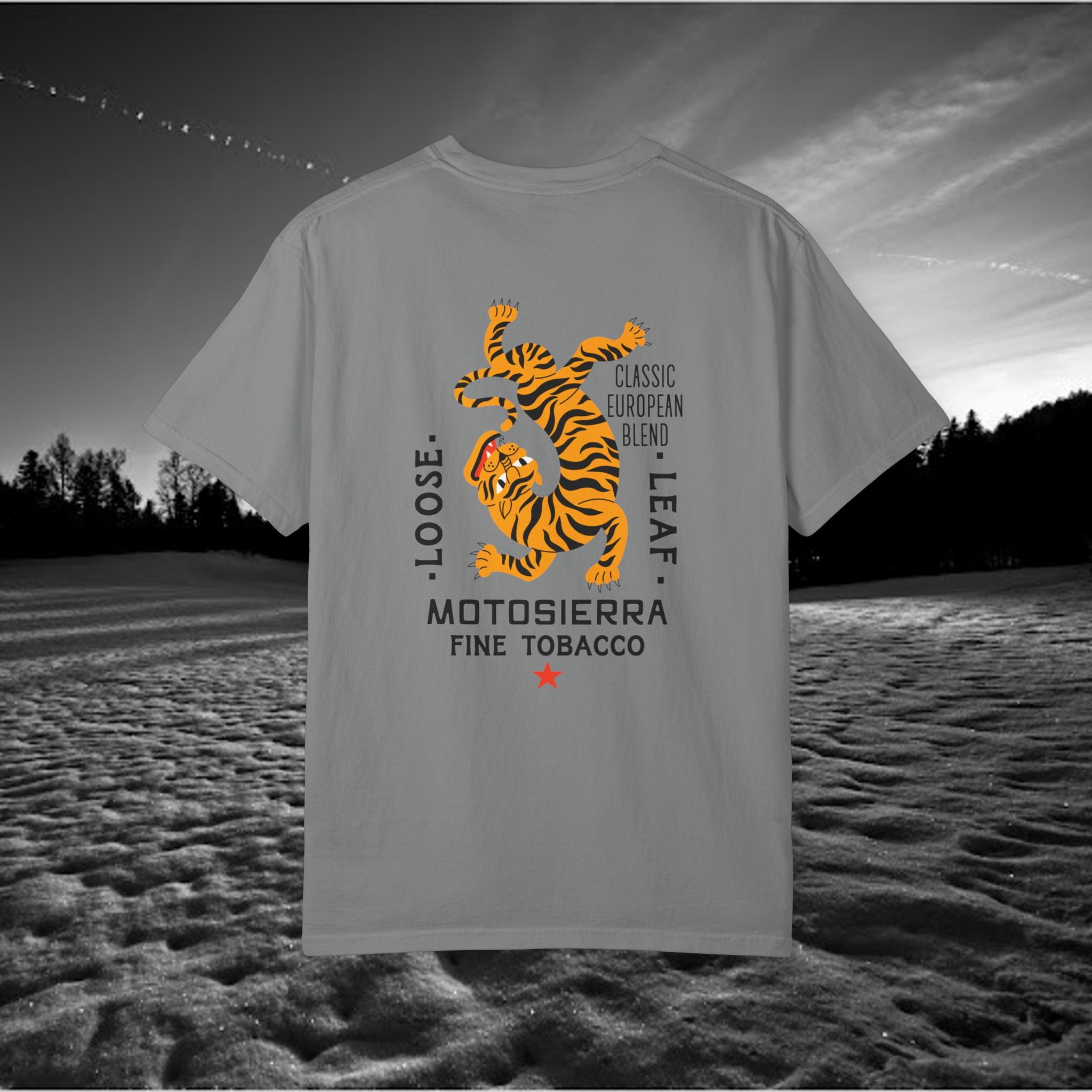 MotoSierra Fine Tobacco Garment-Dyed T-Shirt
