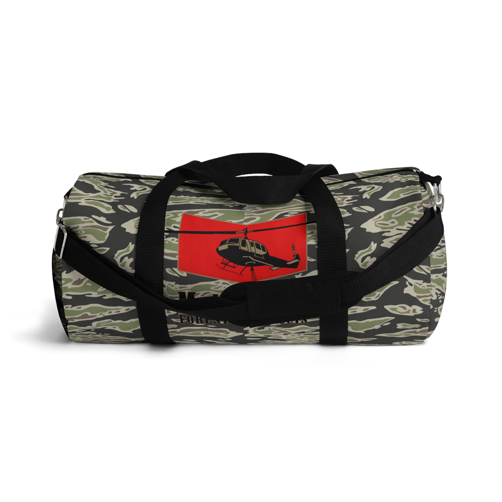 Tiger Stripe Duffel Bag for Outdoor Adventures, Travel & Gym, Stylish Military-Inspired Gear, Durable Weekender Bag