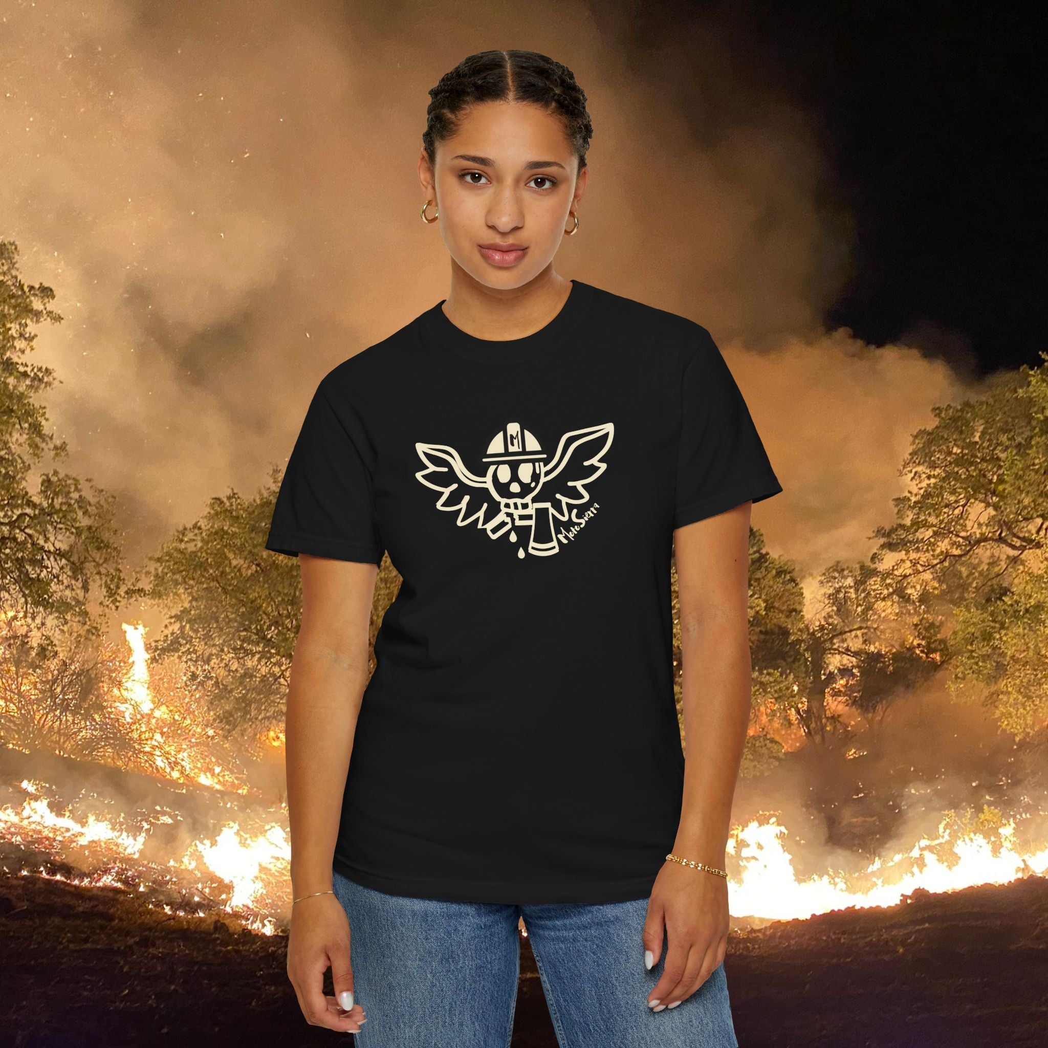 Les Halles Unisex Garment-Dyed T-shirt
