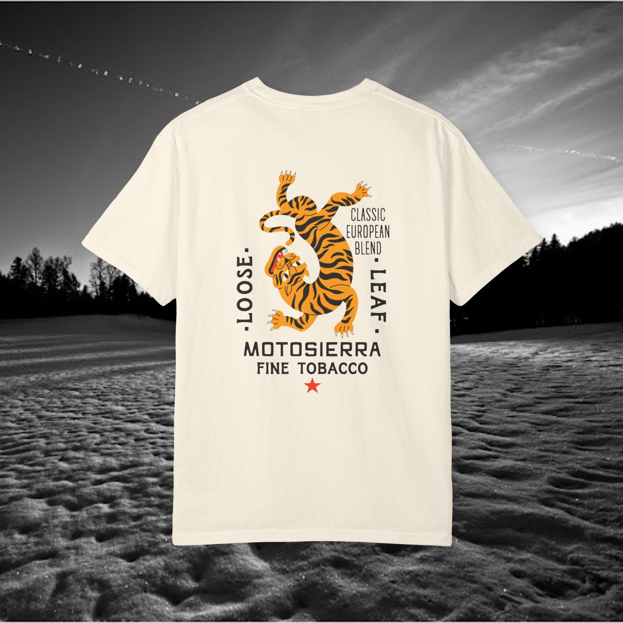 MotoSierra Fine Tobacco Garment-Dyed T-Shirt