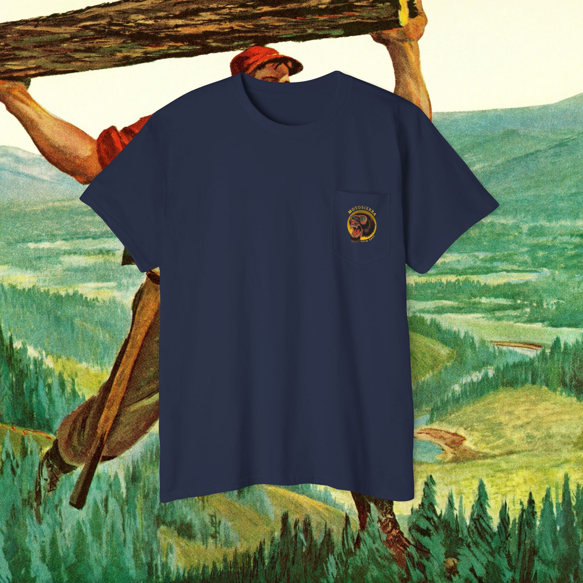Sasquatch Unisex Heavy Cotton Pocket Tee