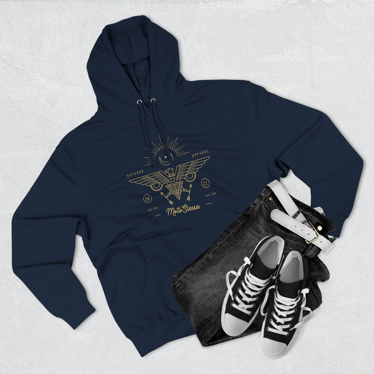 Gold Eagle Classic Three-Panel Fleece Hoodie