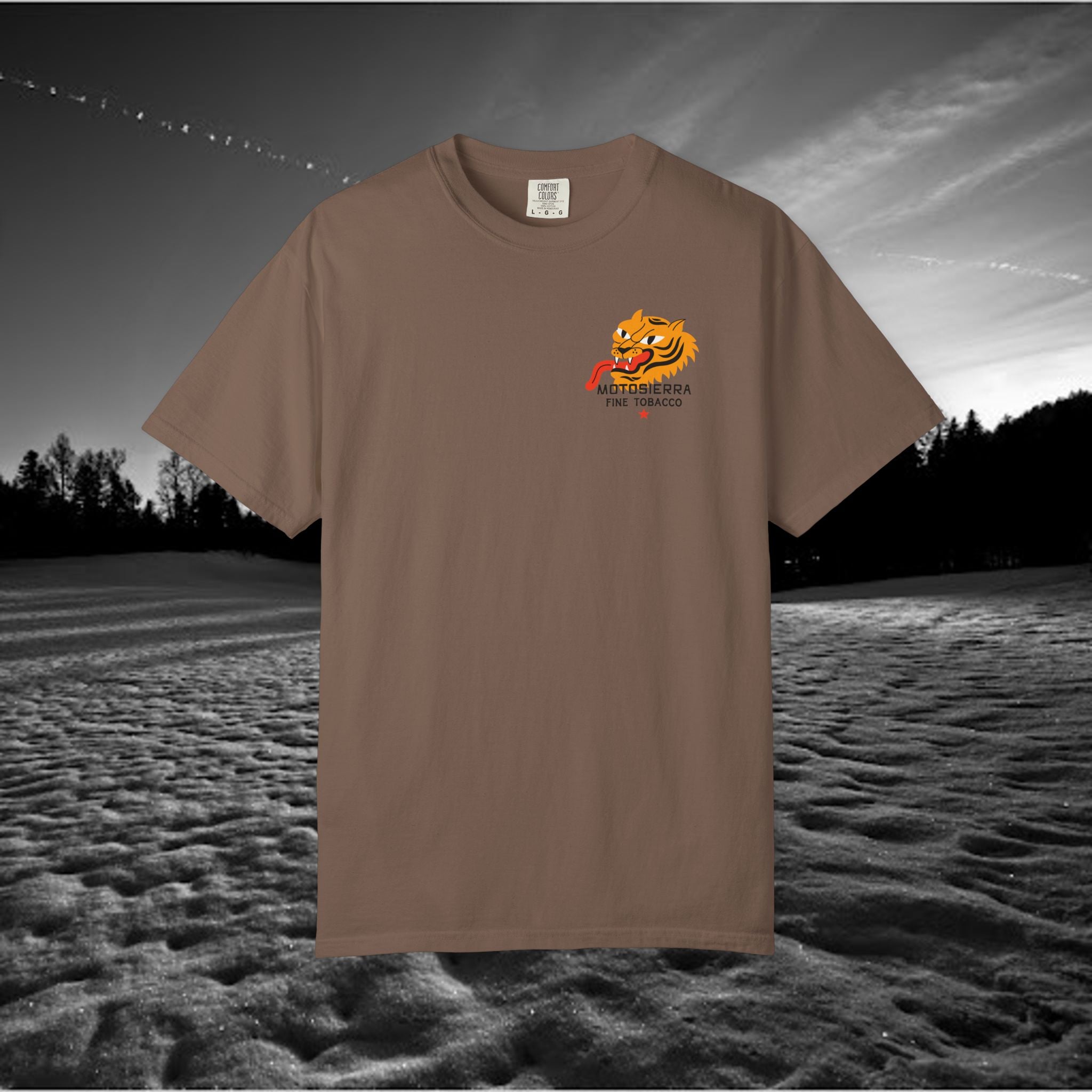 MotoSierra Fine Tobacco Garment-Dyed T-Shirt