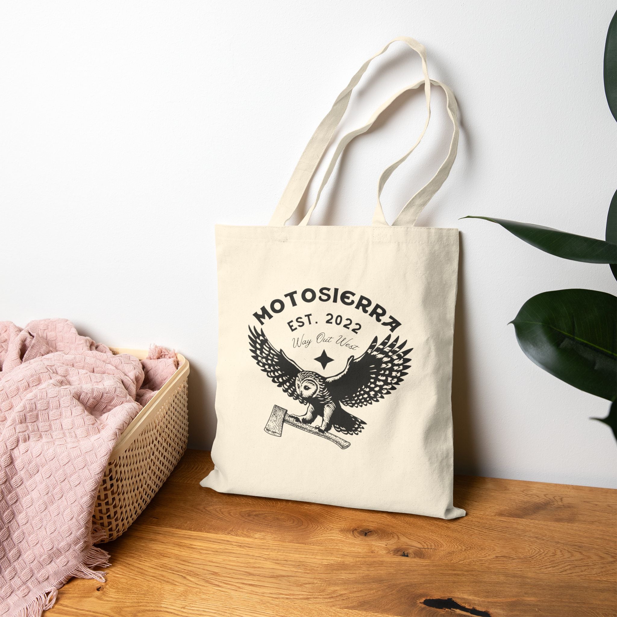 MotoSierra Cotton Canvas Tote Bag