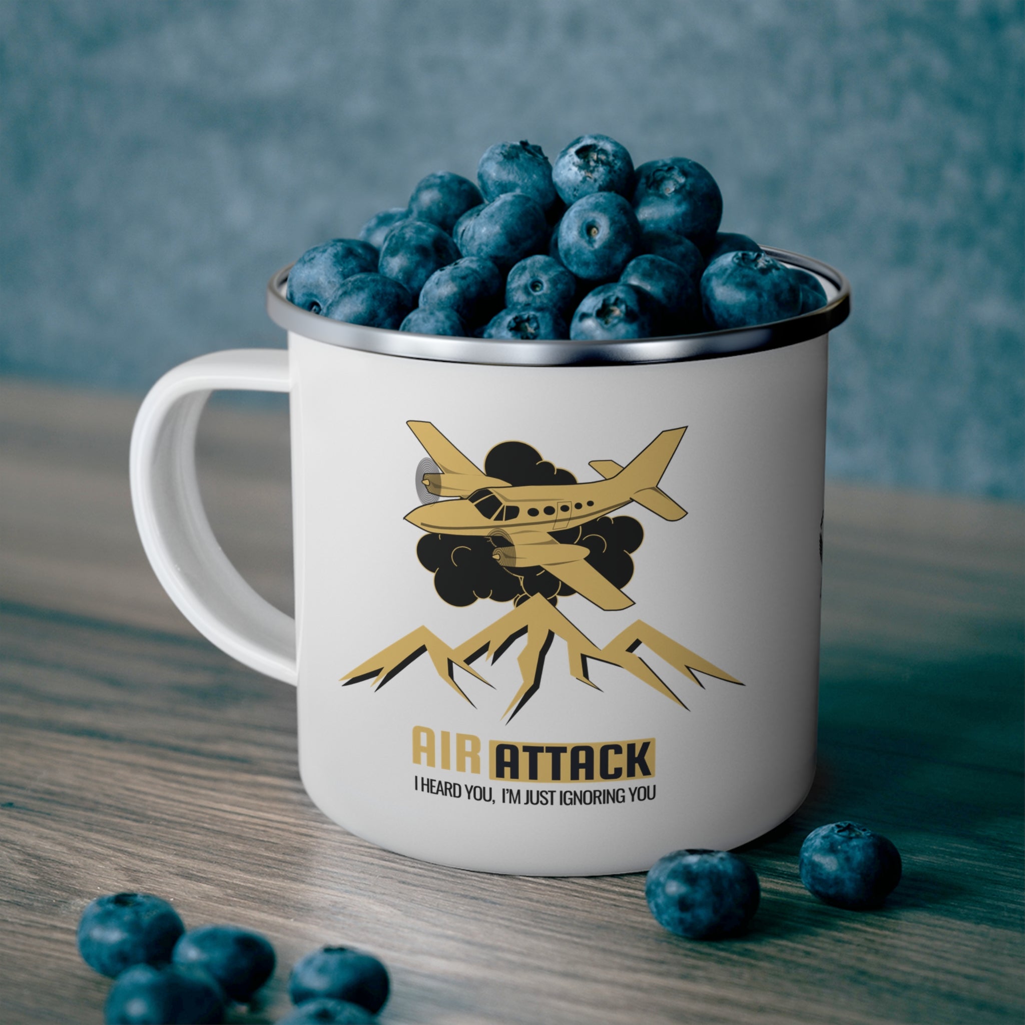 12 O' Clock High AA Enamel Camping Mug