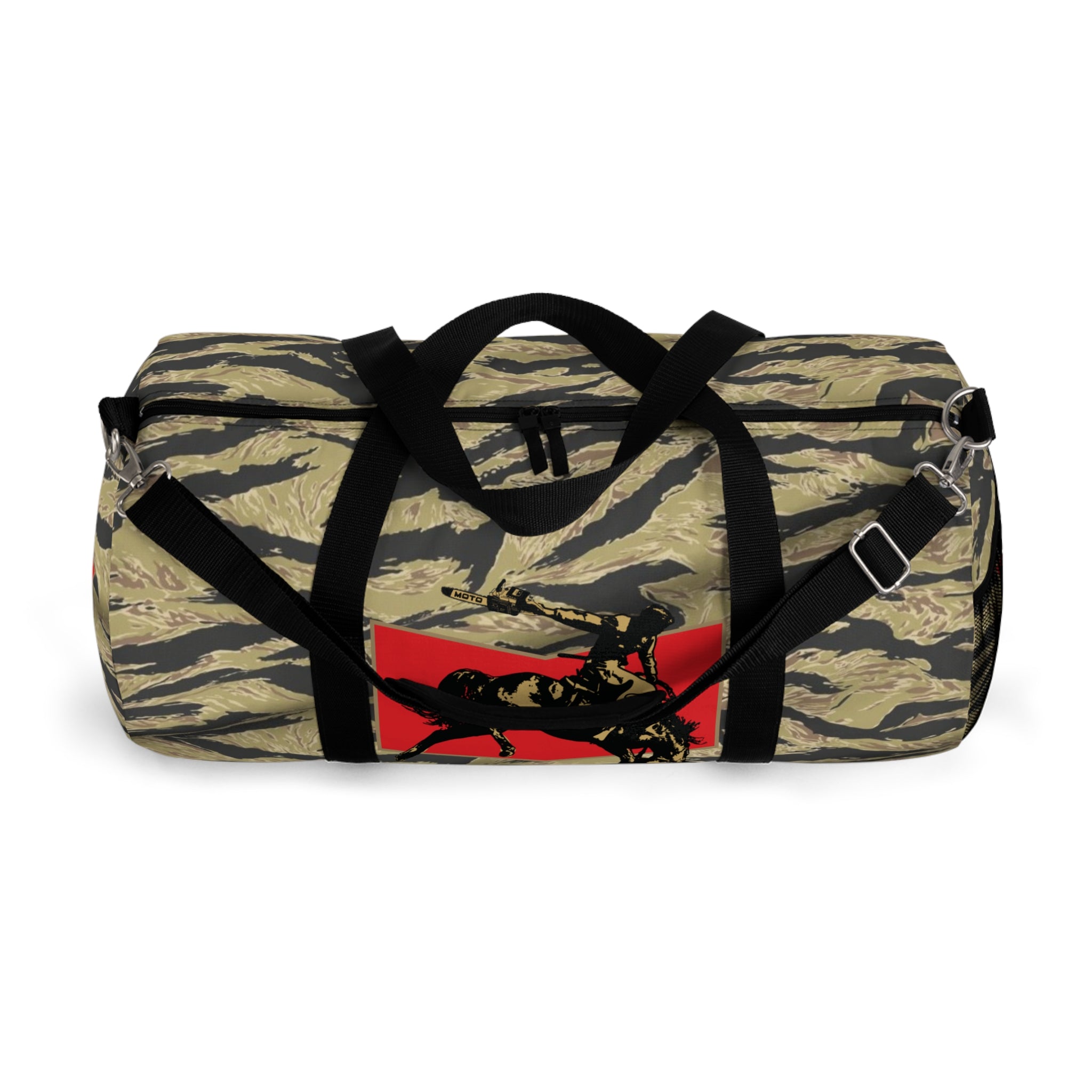 Gold Tiger Cowboy Logo Motosierra Adventure Duffel Bag