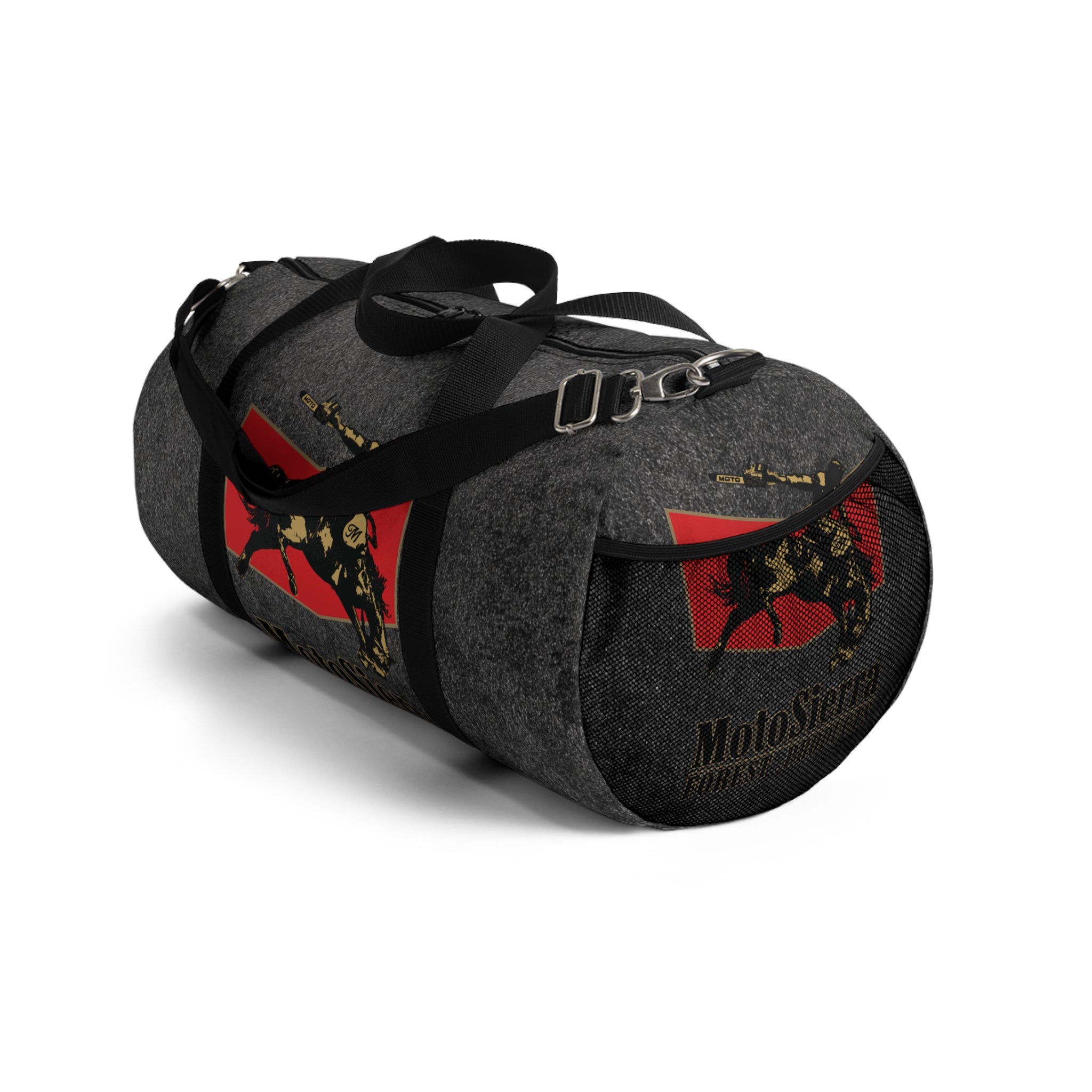 Space Dust Cowboy Logo Motosierra Adventure Duffel Bag - Perfect for Gym, Travel, Outdoor Activities, Weekend Getaway, Gifts