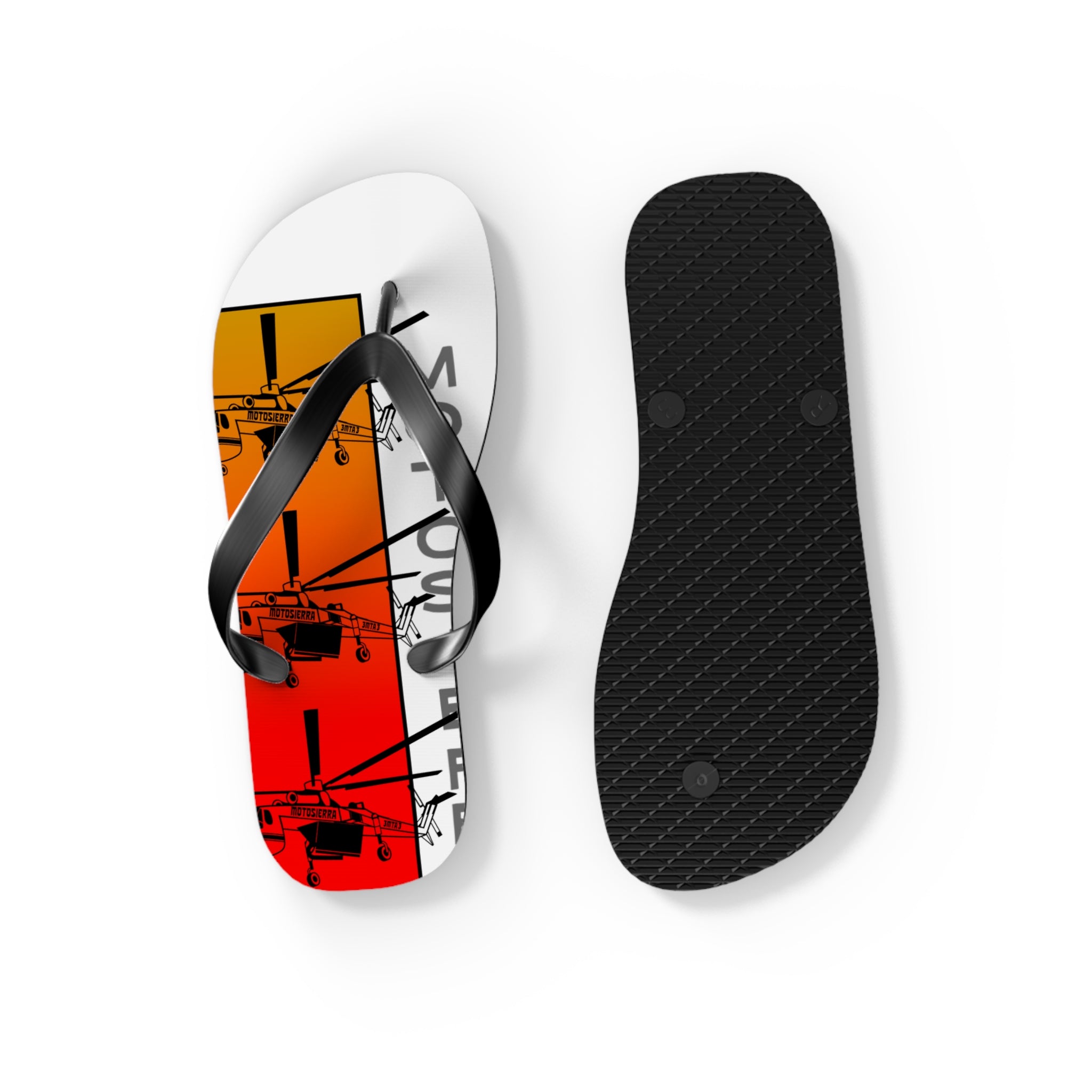 Sky Crane Red Bag Flops