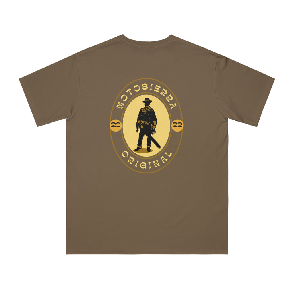 Gunslinger Organic Unisex Classic T-Shirt - Vintage Motosierra Graphic Tee, Eco-Friendly Apparel, Casual Wear, Gift for Him/Her