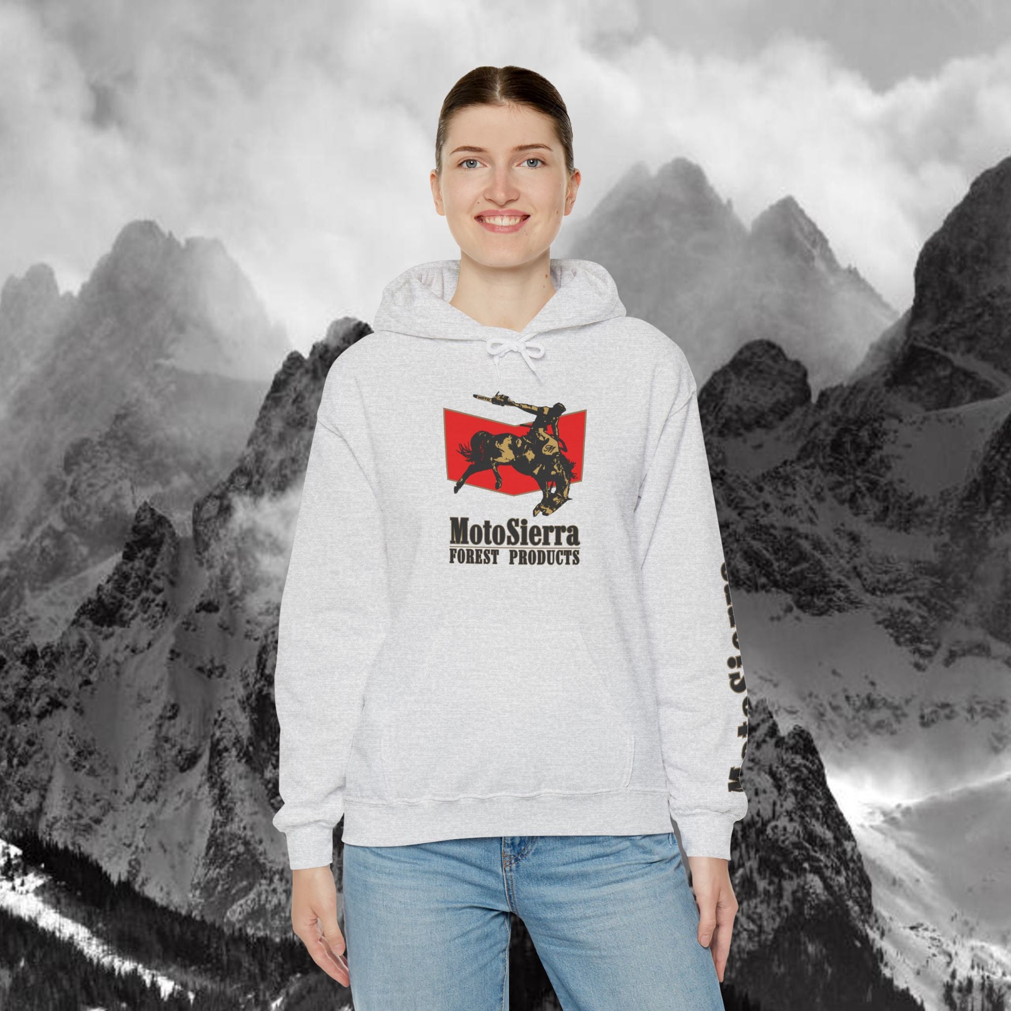 Moto Cowboy Heavy Blend Hoodie
