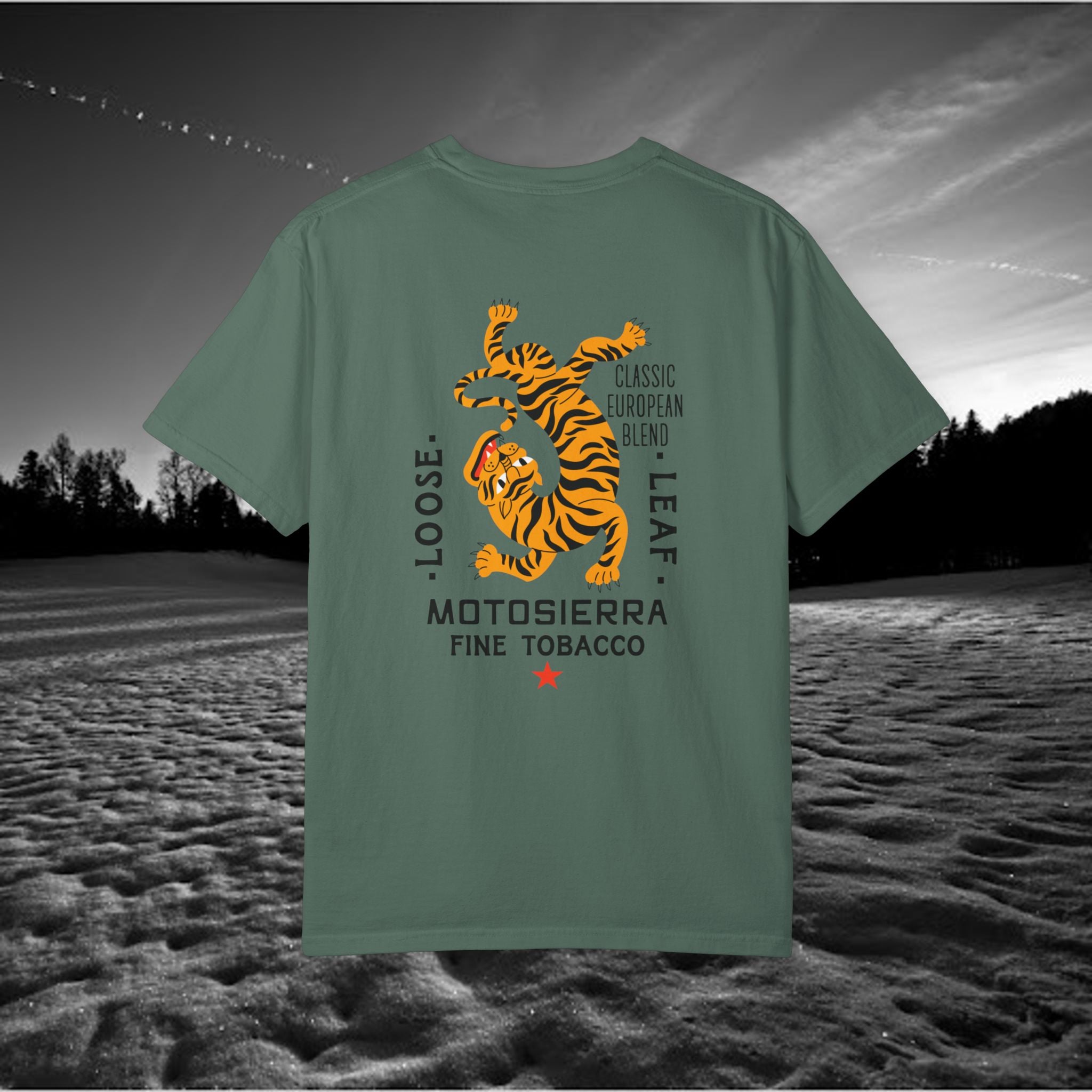 MotoSierra Fine Tobacco Garment-Dyed T-Shirt