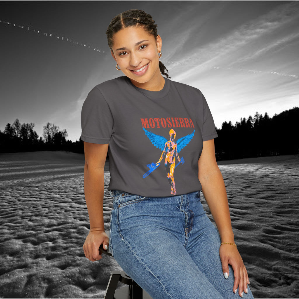Aberdeen Garment-Dyed T-Shirt with Artistic Print, Casual Wear, Unique Gift, Graphic Tee