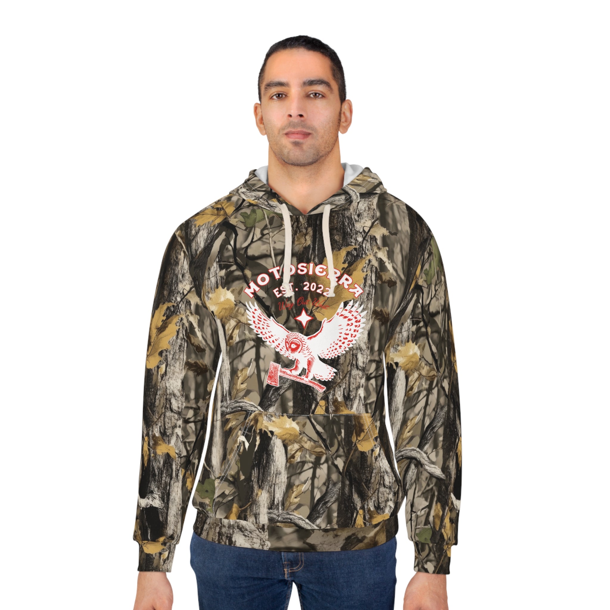 Tree Camo Pullover Hoodie, Outdoor Gear, Casual Style, Gifts for Him/Her