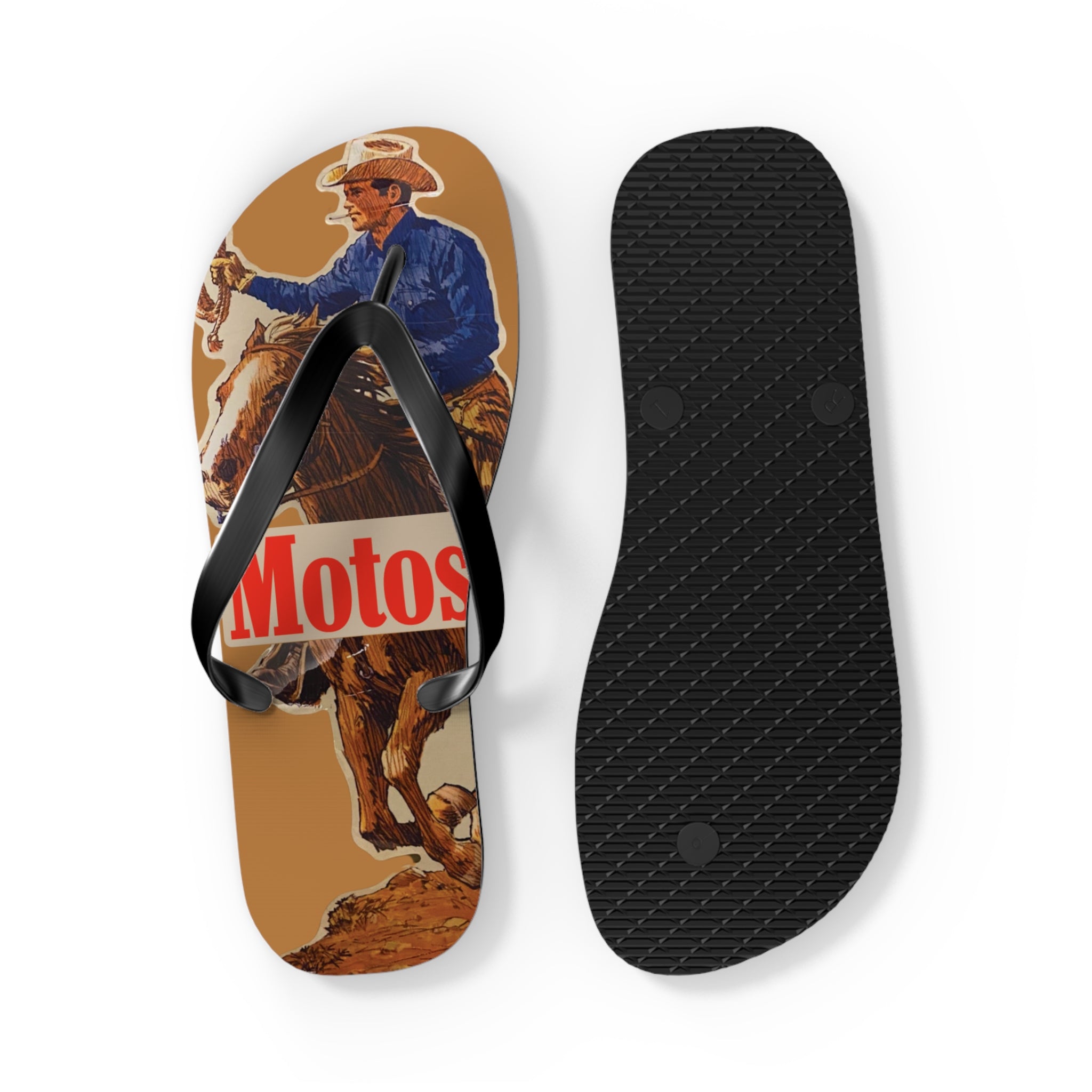 Moto Man Red Bag Flops