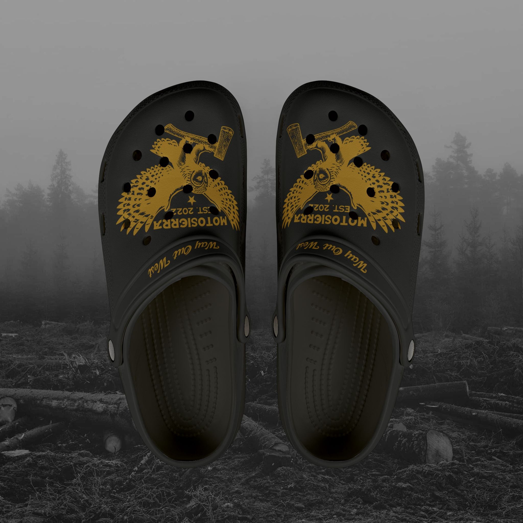 Motosierra Owl Logo Foam Rubber Shoes