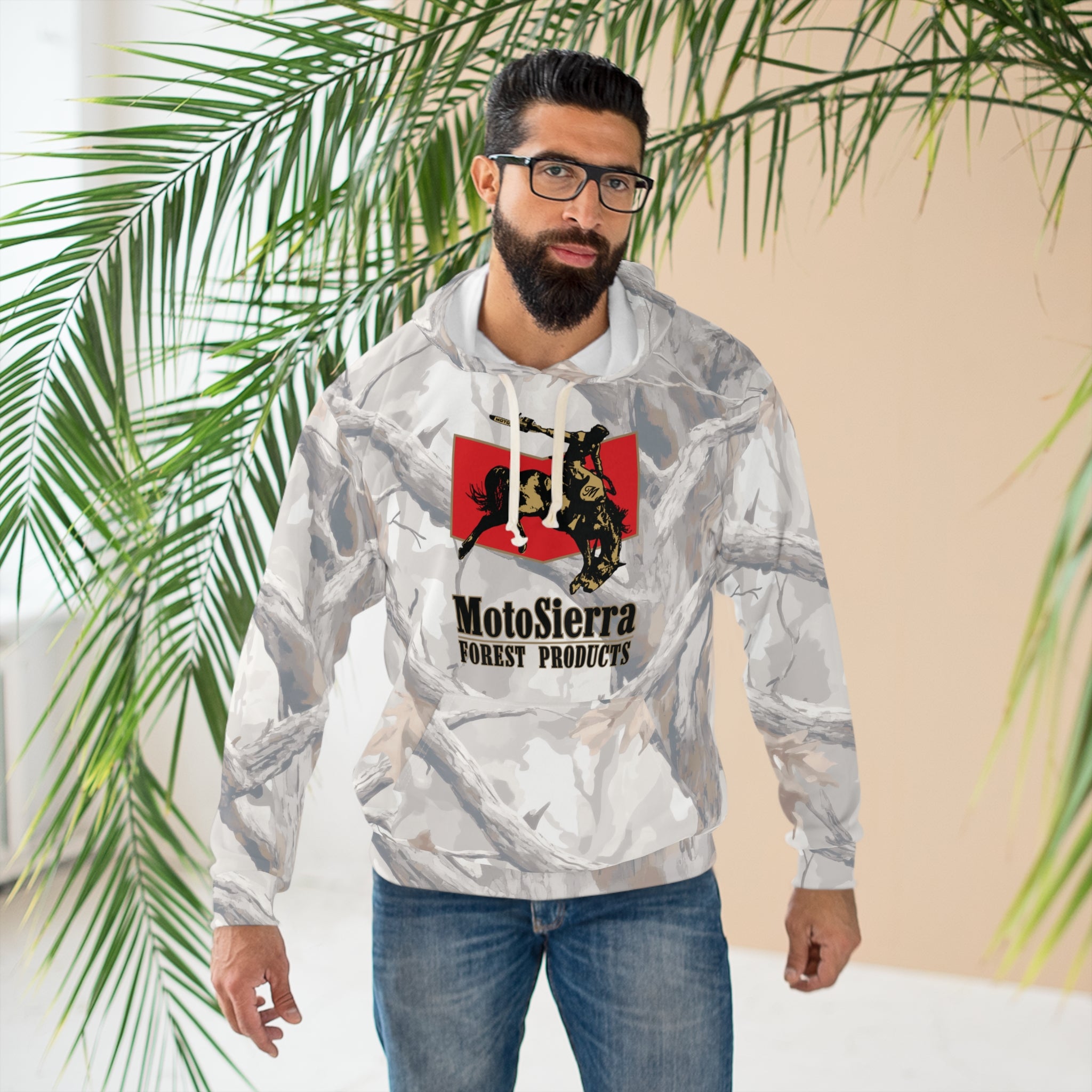 Ghost Camo Pullover Hoodie for Adventurers, Outdoor Gear, Casual Style,