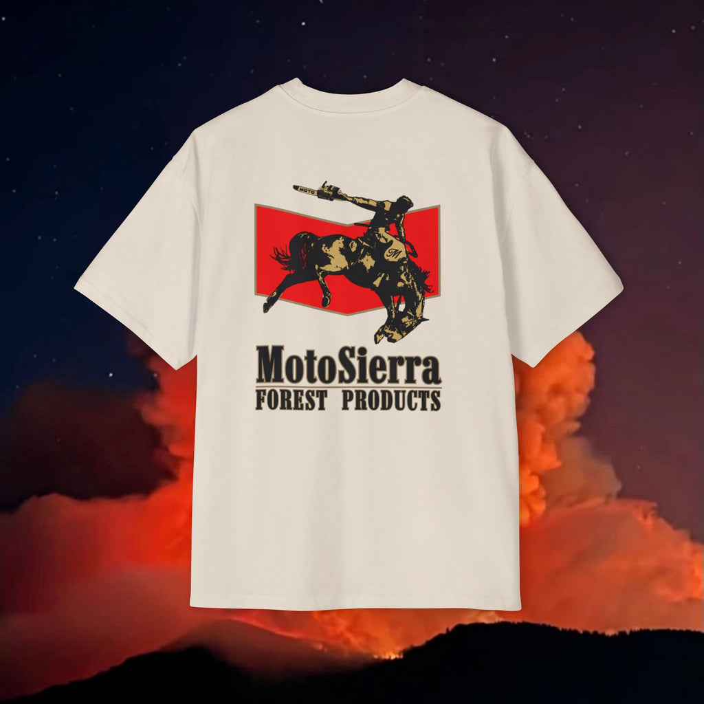 U.S. Shipping Cowboy Logo Men's Heavy Oversized Tee