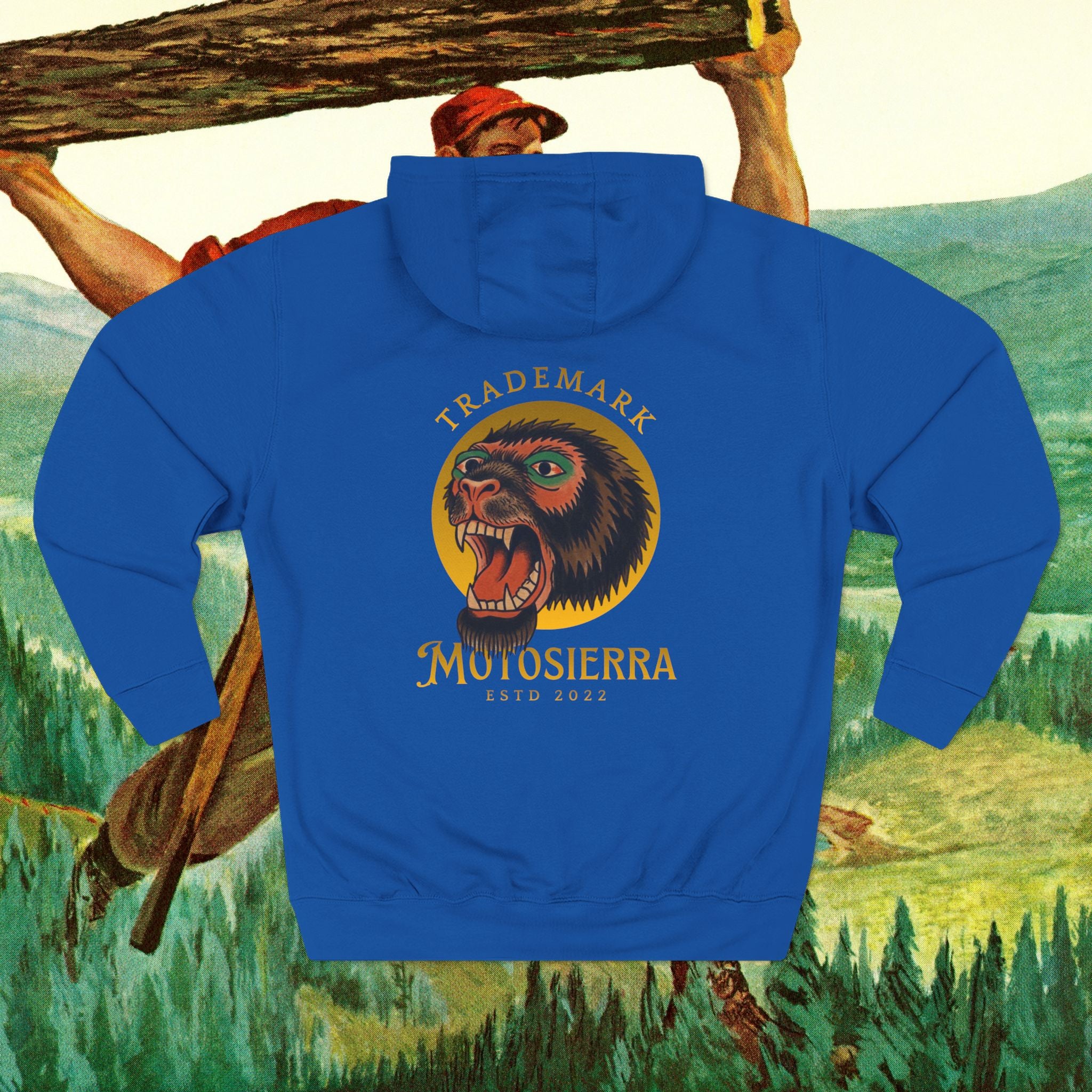 Sasquatch Three-Panel Fleece Hoodie