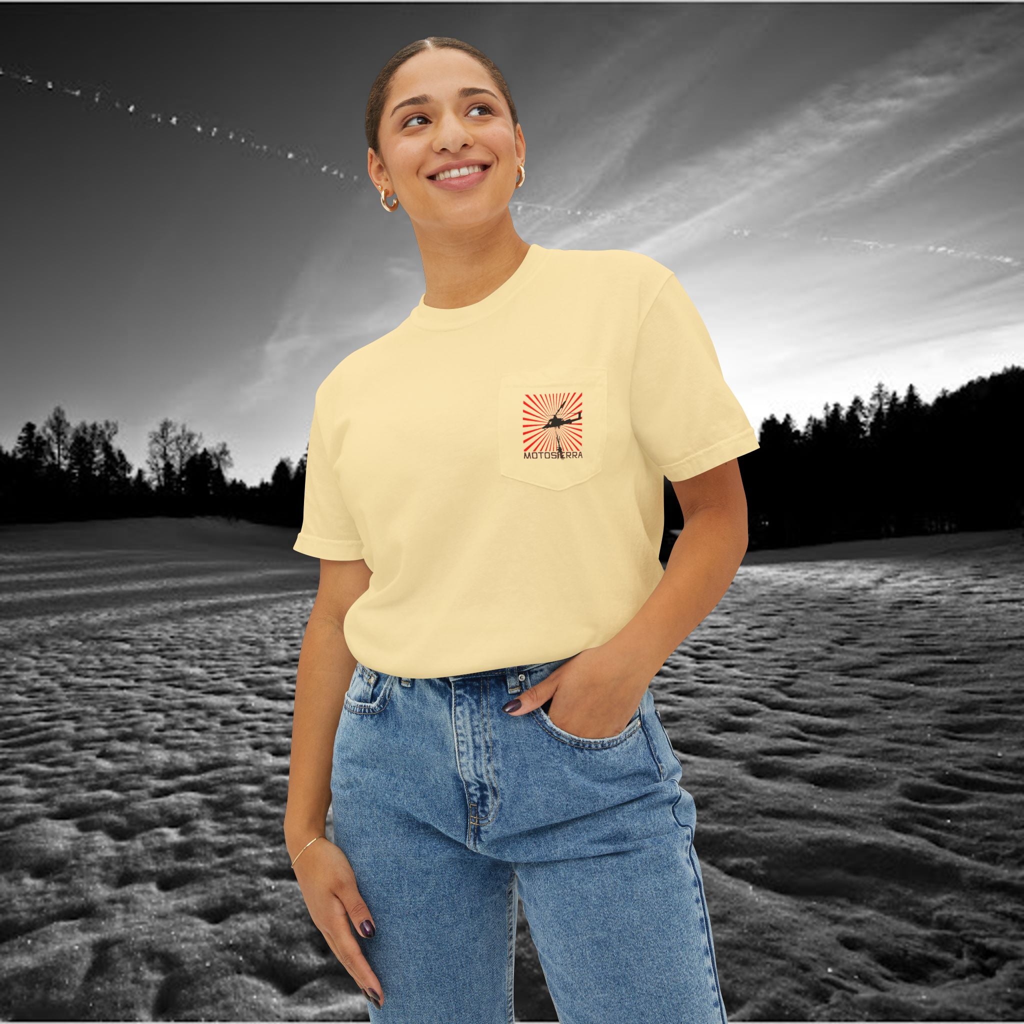 Interlocking Love Unisex Pocket T-Shirt - Premium Garment-Dyed Tee