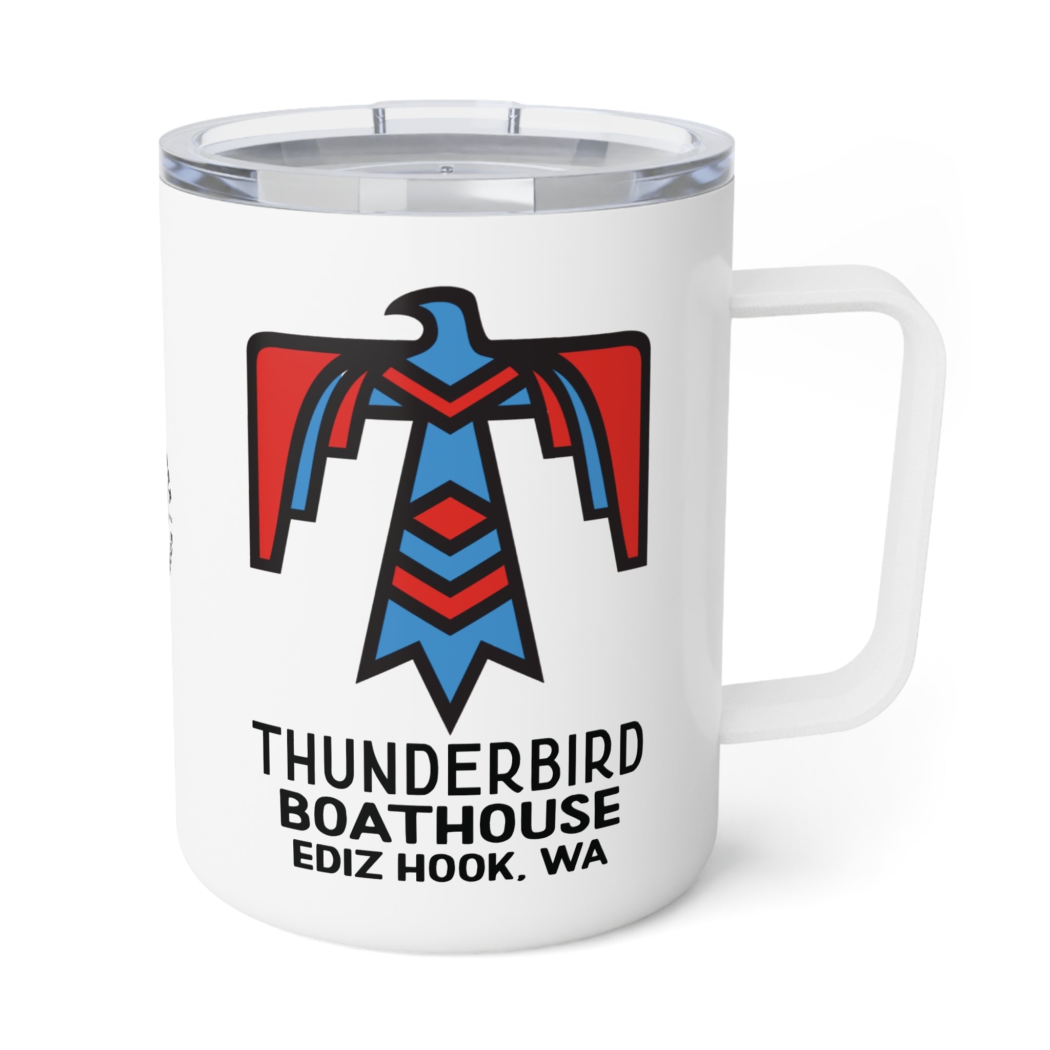 Thunderbird Boathouse Insulated Travel Mug, Camping Coffee Cup