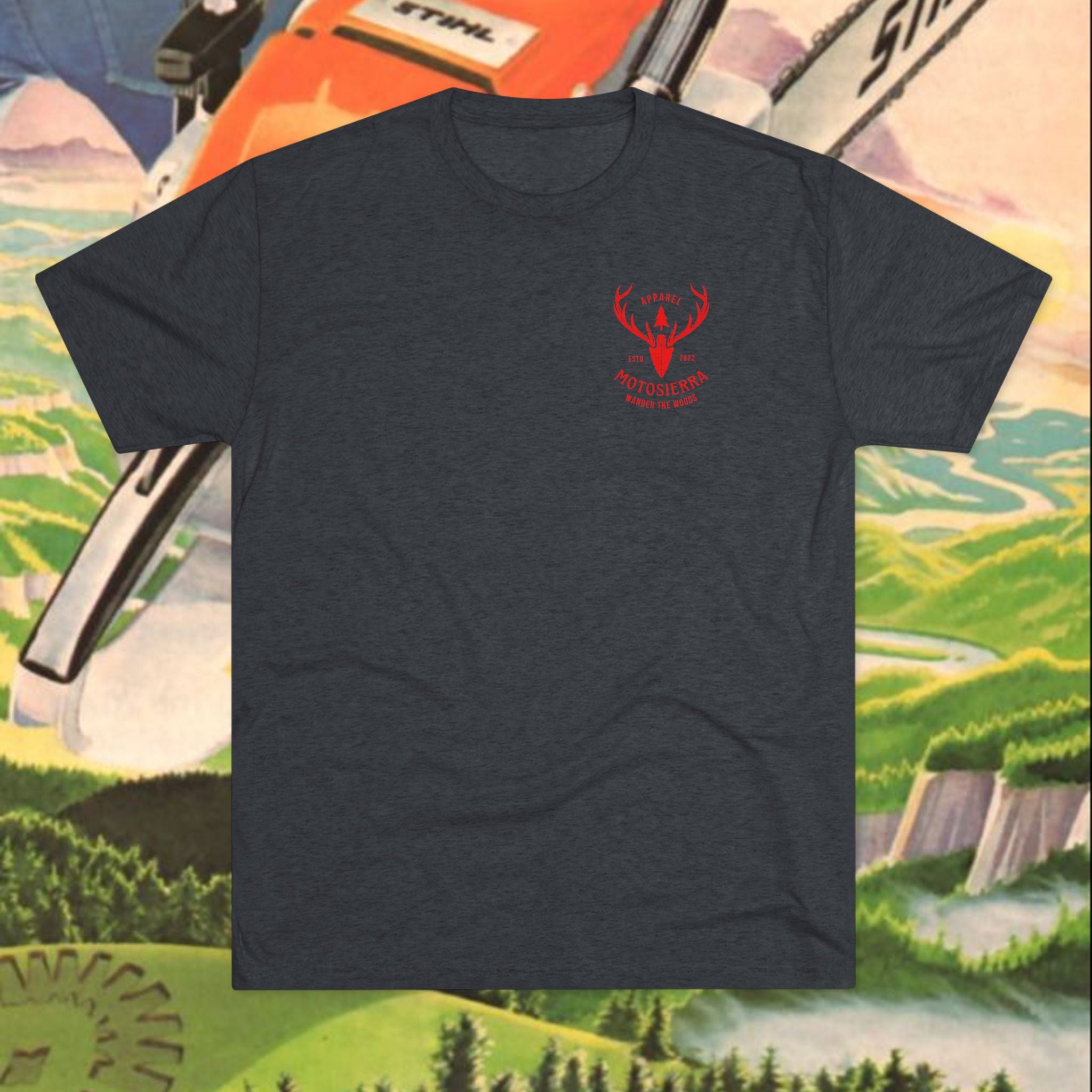 Antler Logo Unisex Tri-Blend Crew Tee