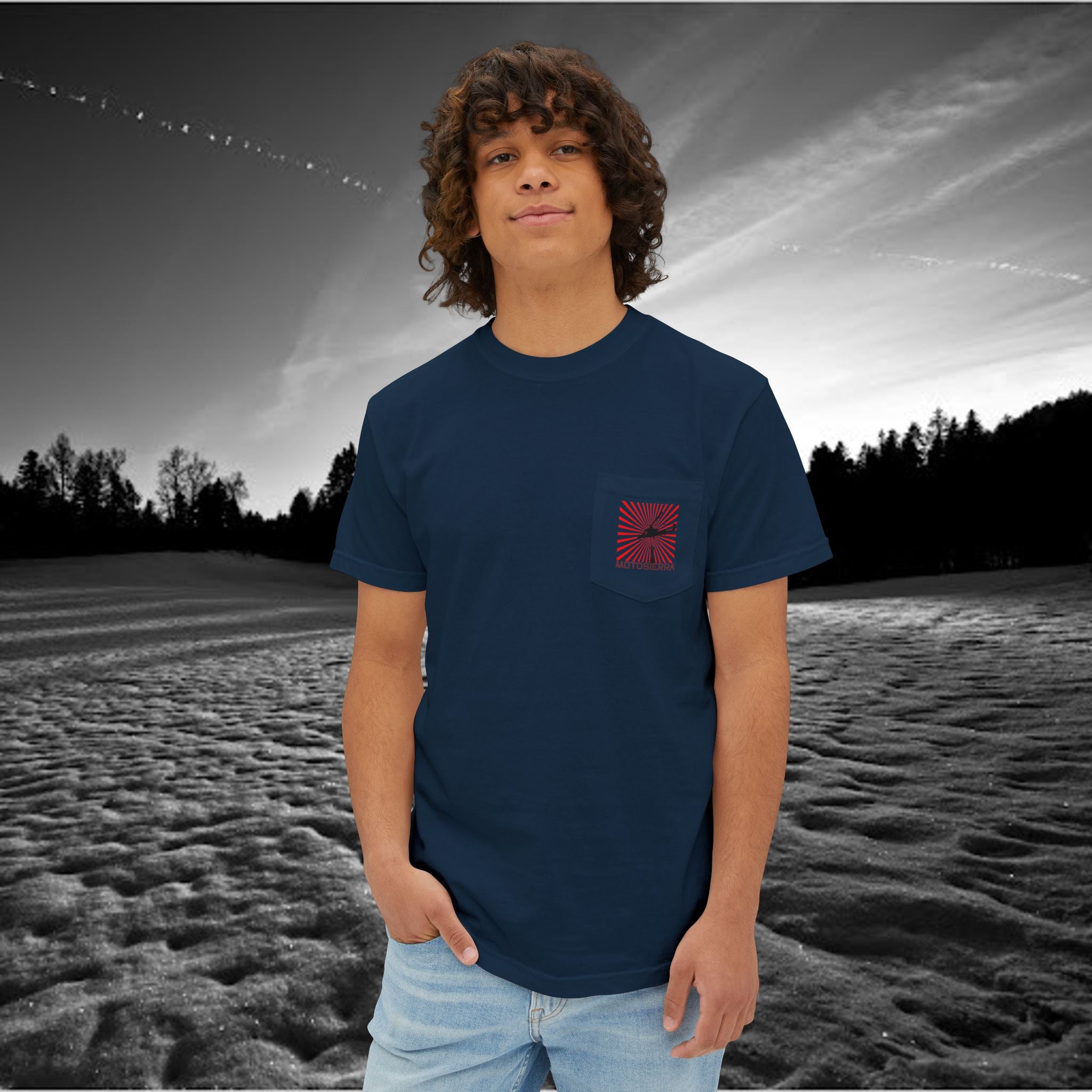 Interlocking Love Unisex Pocket T-Shirt - Premium Garment-Dyed Tee