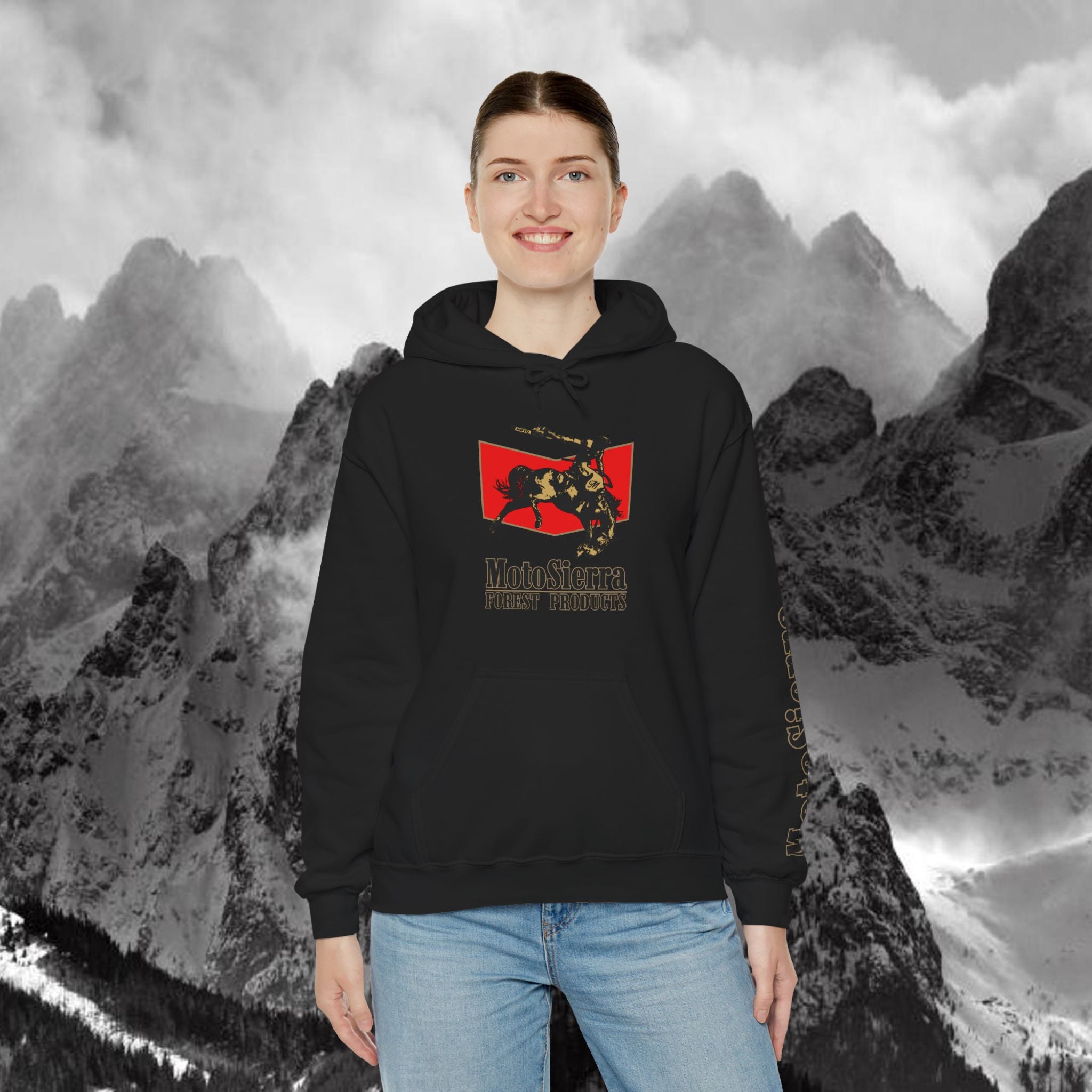 Moto Cowboy Heavy Blend Hoodie