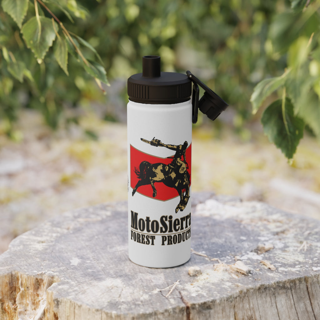 MotoSierra Stainless Steel Water Bottle, Sports Lid, Gym Hydration, Outdoor Adventure, Travel Companion,