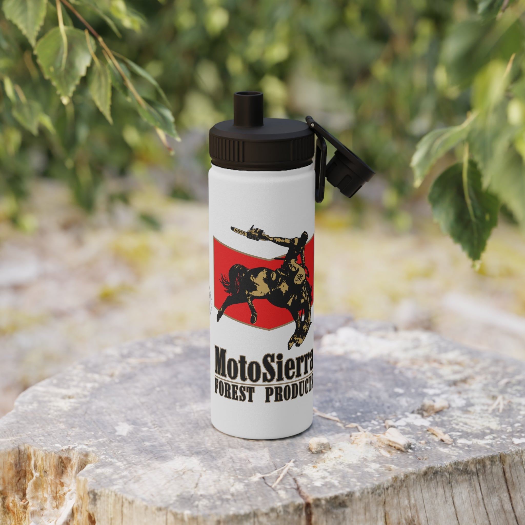 MotoSierra Stainless Steel Water Bottle, Sports Lid, Gym Hydration, Outdoor Adventure, Travel Companion,