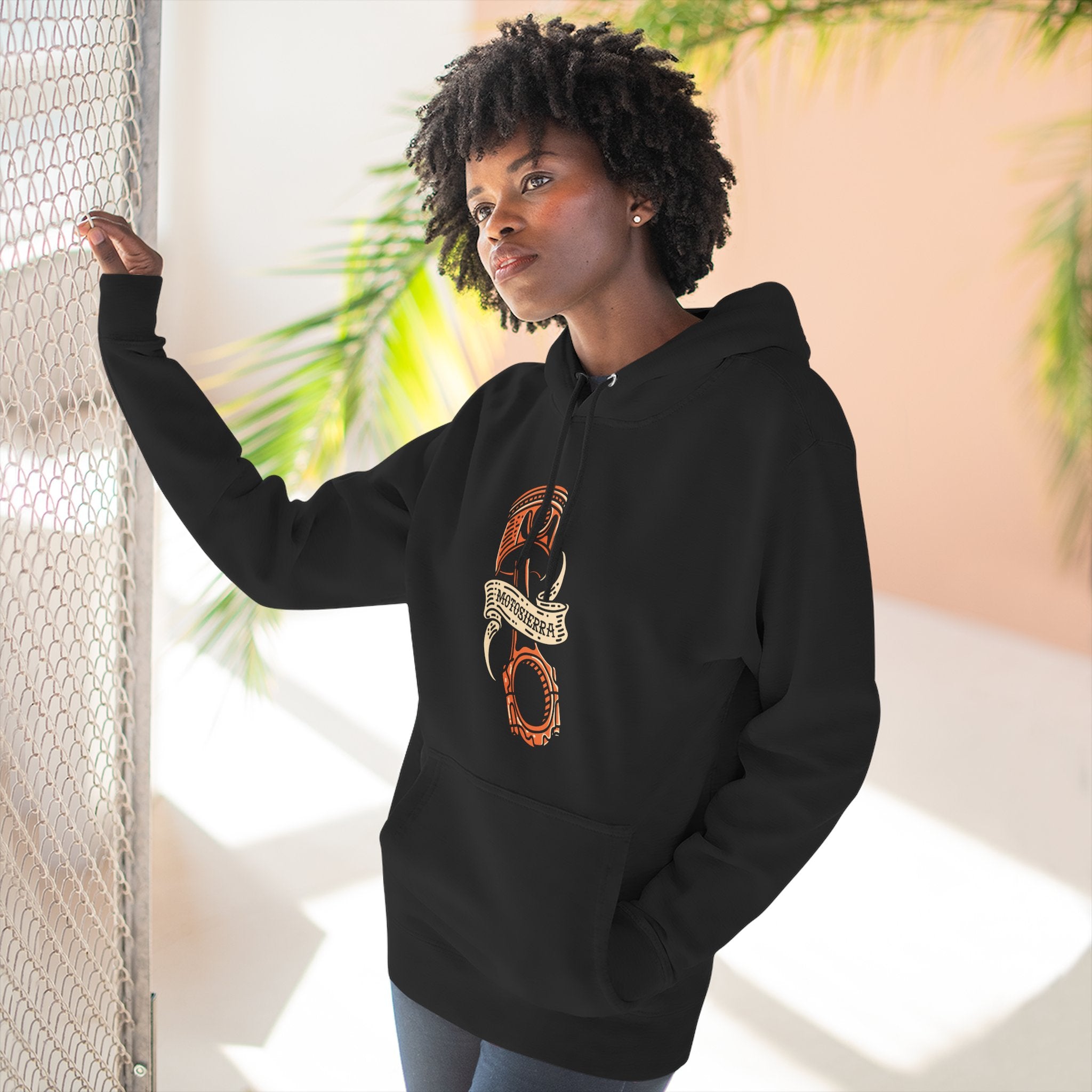 Piston Three-Panel Fleece Hoodie