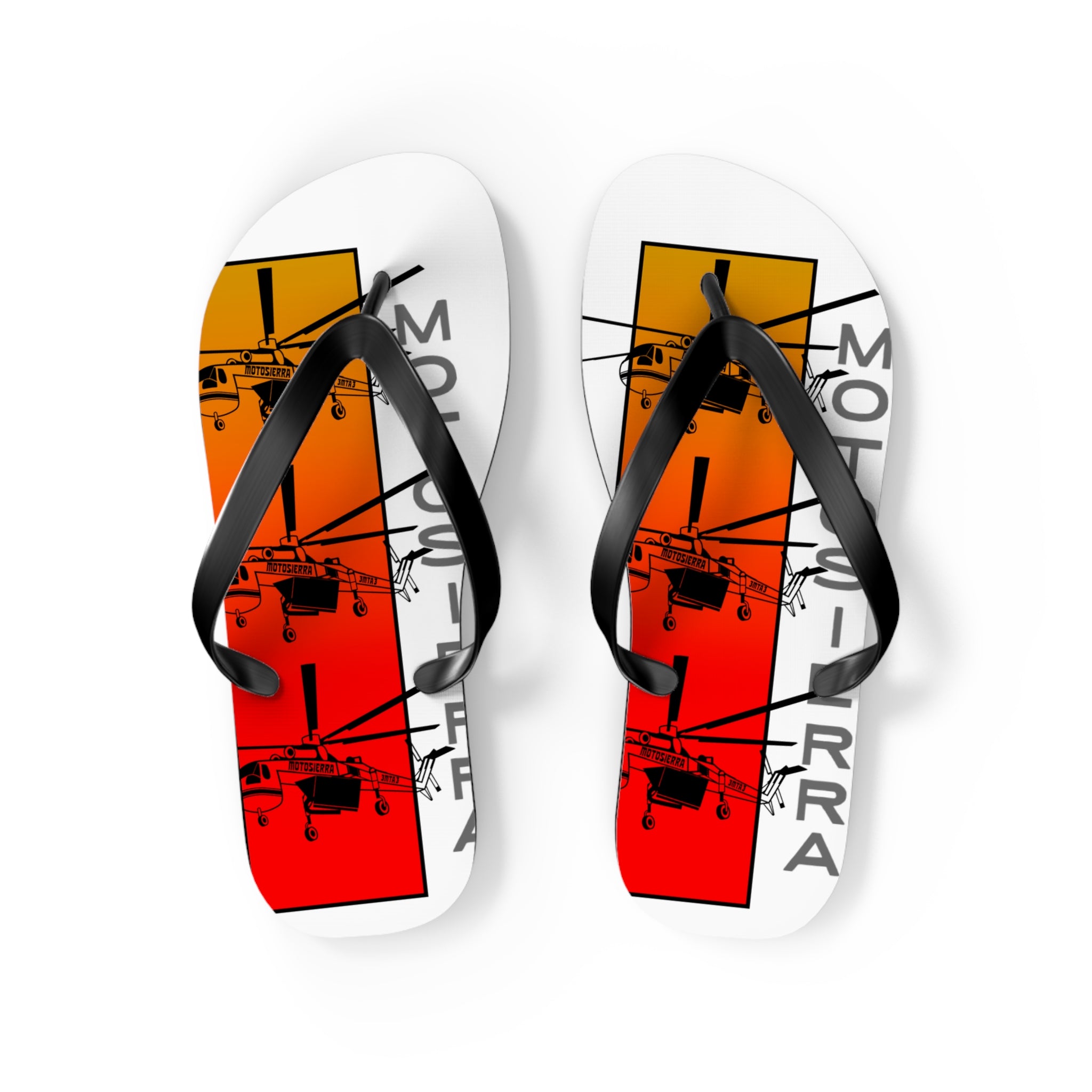 Sky Crane Red Bag Flops
