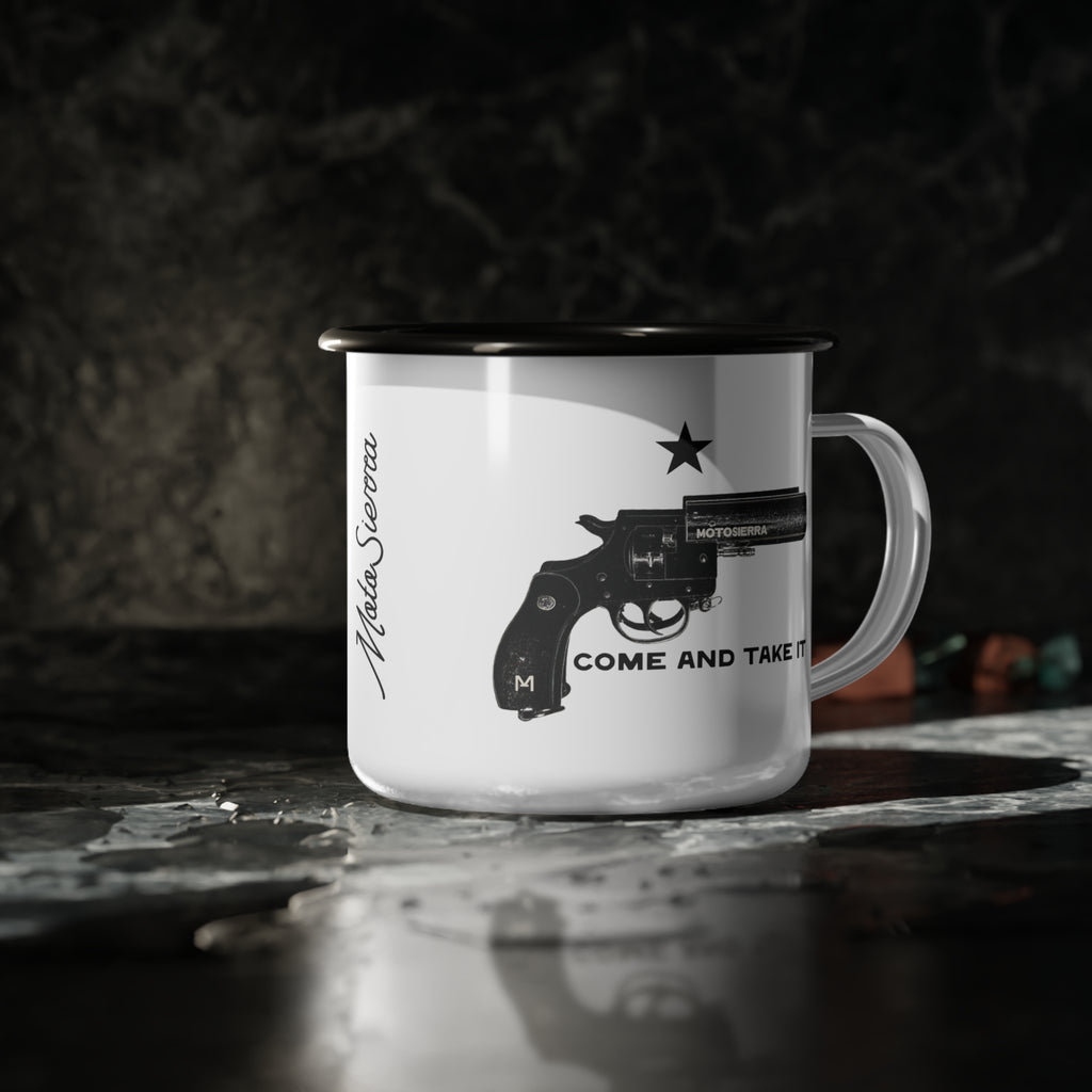 Come And Take It Enamel Camp Cup