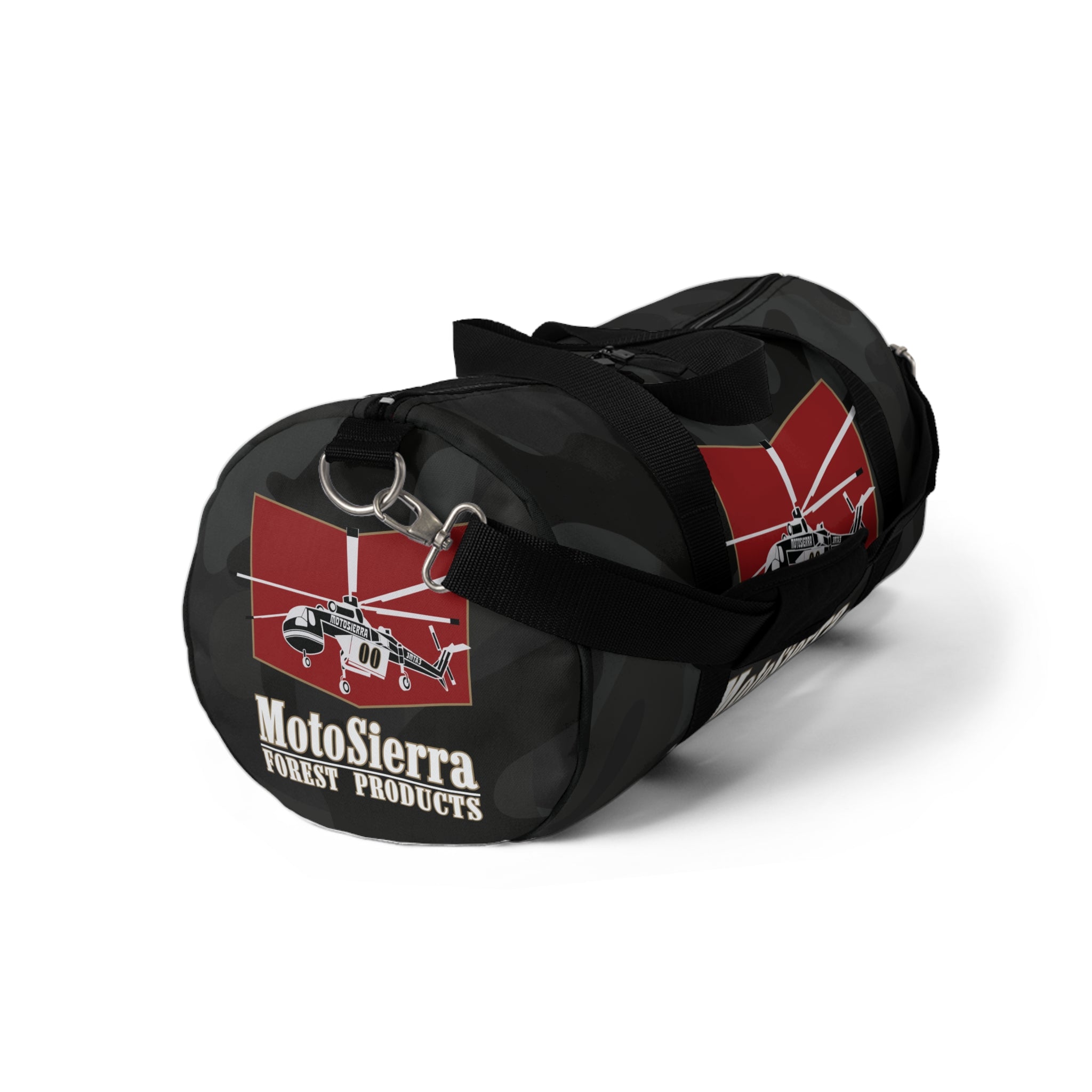 Black Camo Crane Logo Duffel Bag - Perfect for Gym, Travel, Outdoor Gifts
