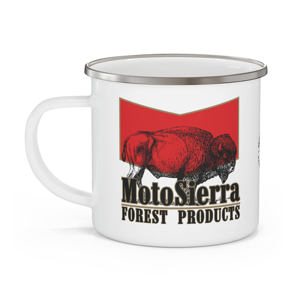 MotoSierra Buffalo Enamel Camping Mug