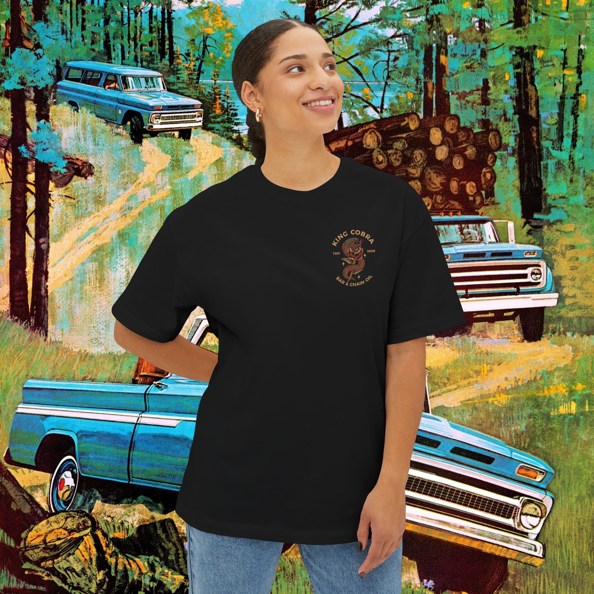 King Cobra Unisex Oversized Boxy Tee