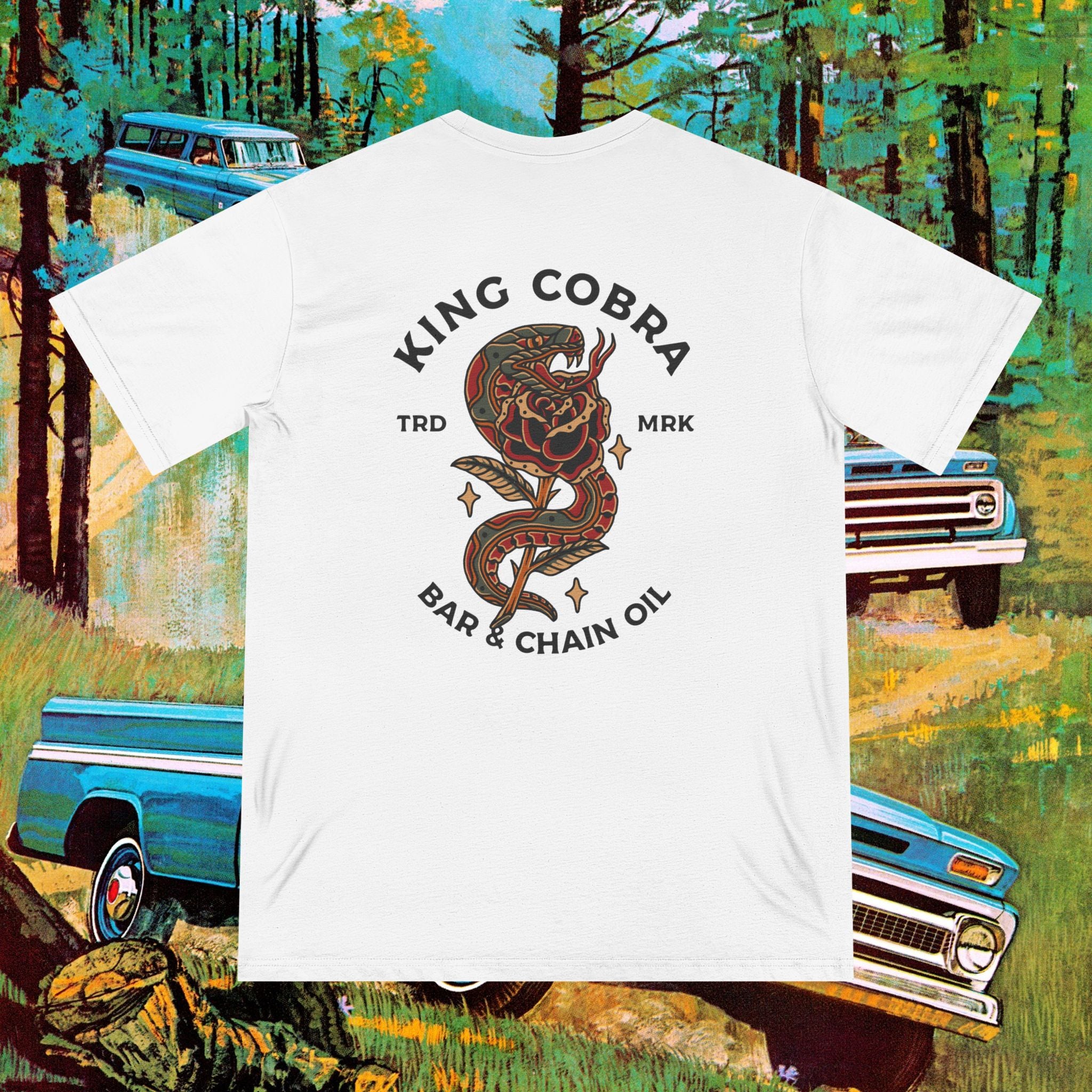 King Cobra Bar Oil Organic Staple T-shirt