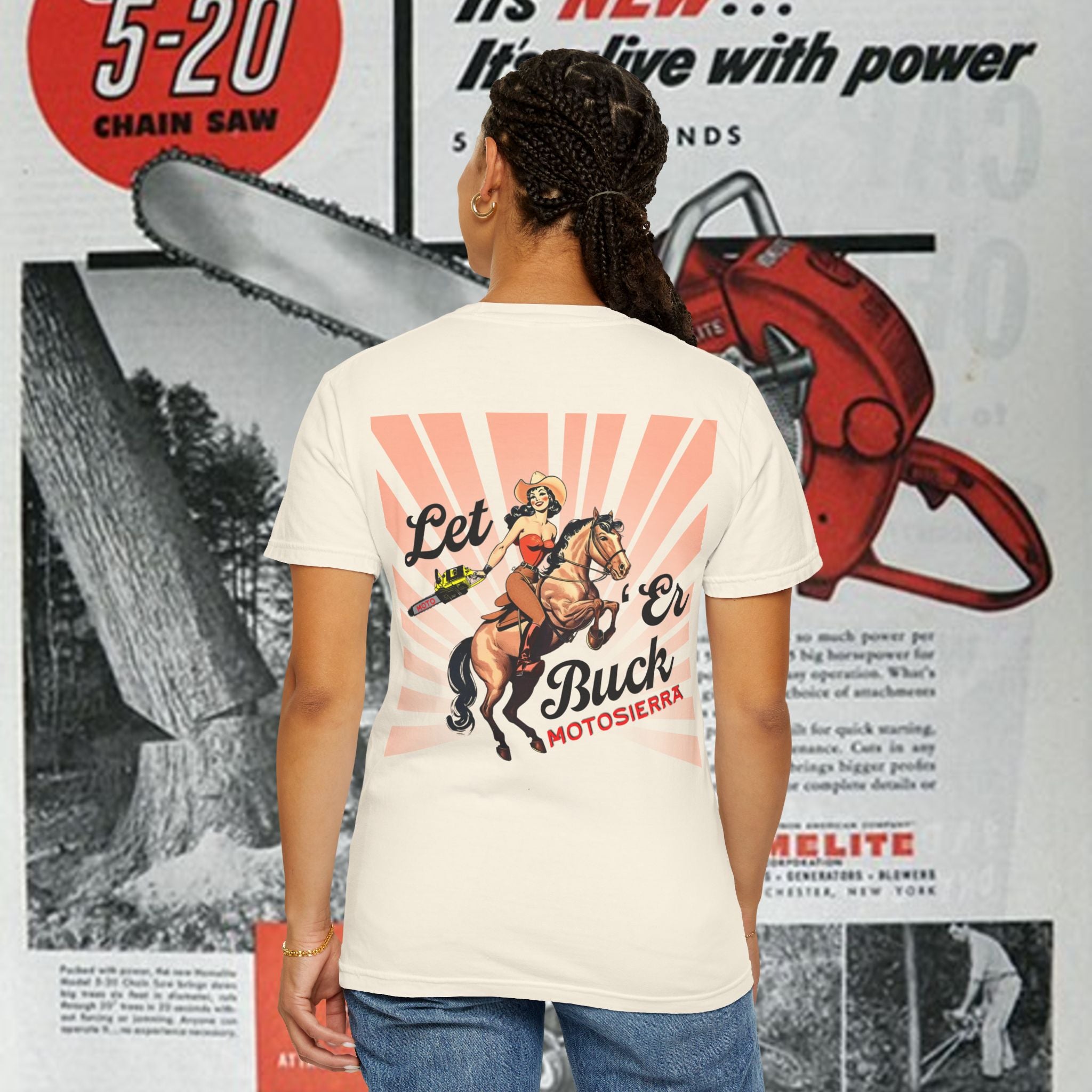 Let 'Er Buck Unisex Garment-Dyed T-shirt