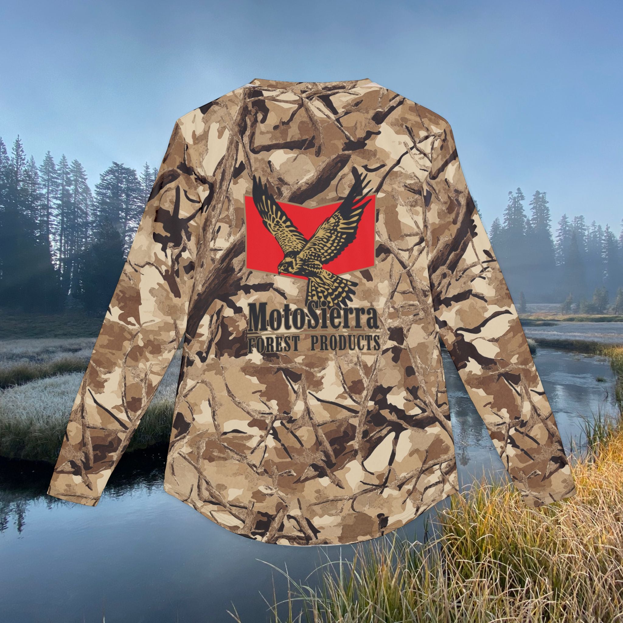 Kestrel Outdoor Camouflage UV Protection Shirt, Perfect for Camping, Fishing, Hiking, and Sun Protection