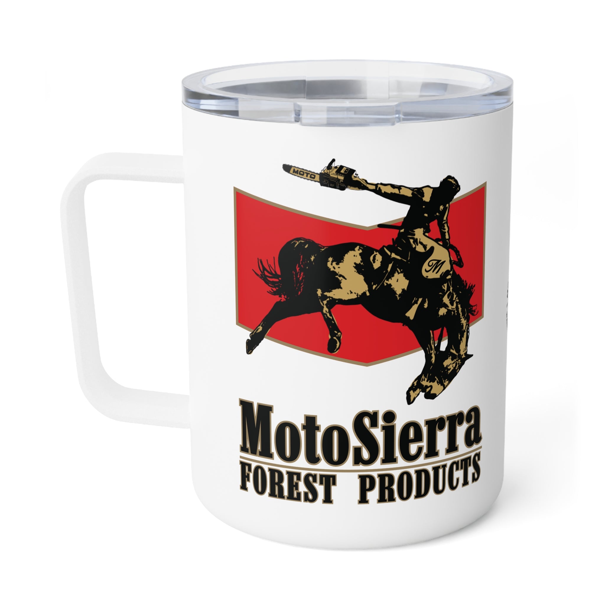 Classic Cowboy Logo Insulated Travel Mug, Camping Coffee Cup