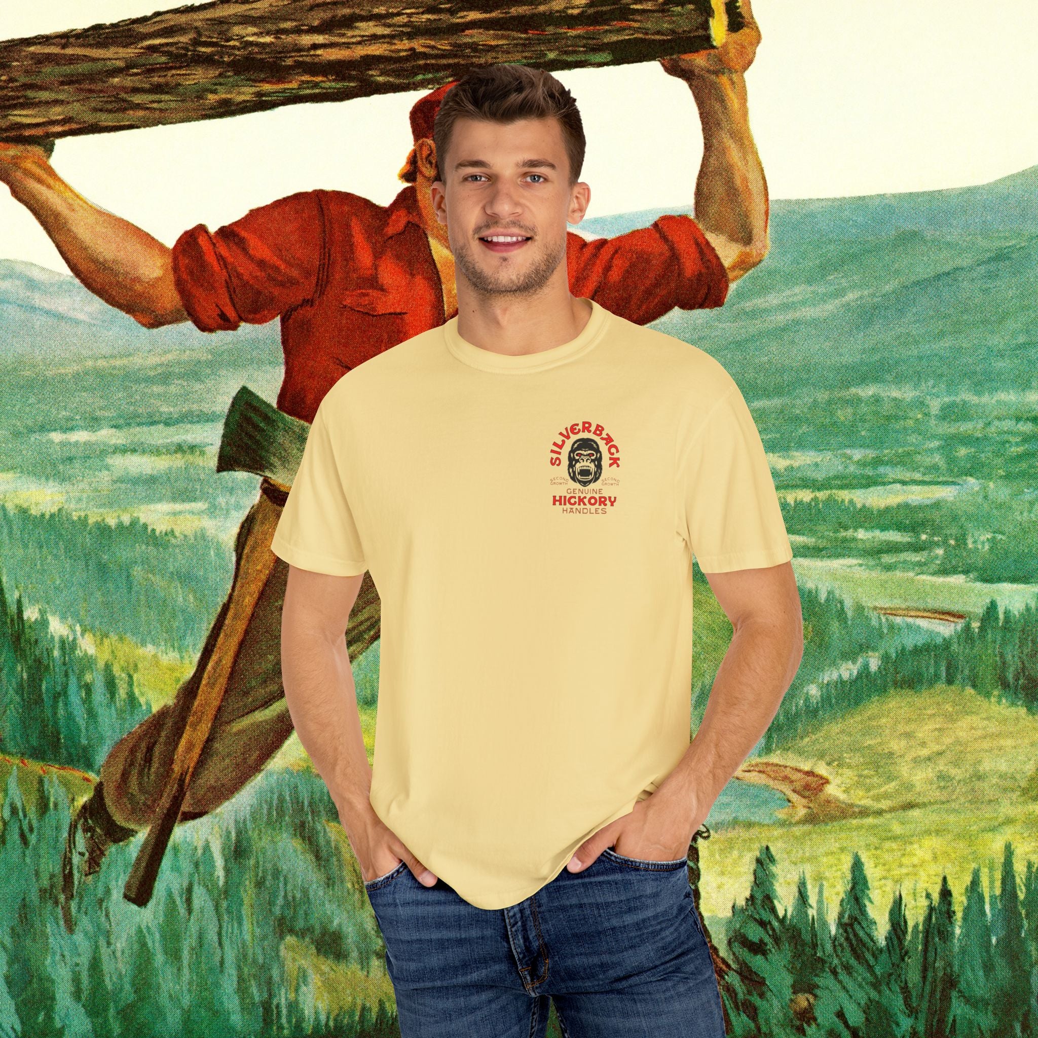 Silverback Axe Handles Unisex Garment-Dyed T-shirt