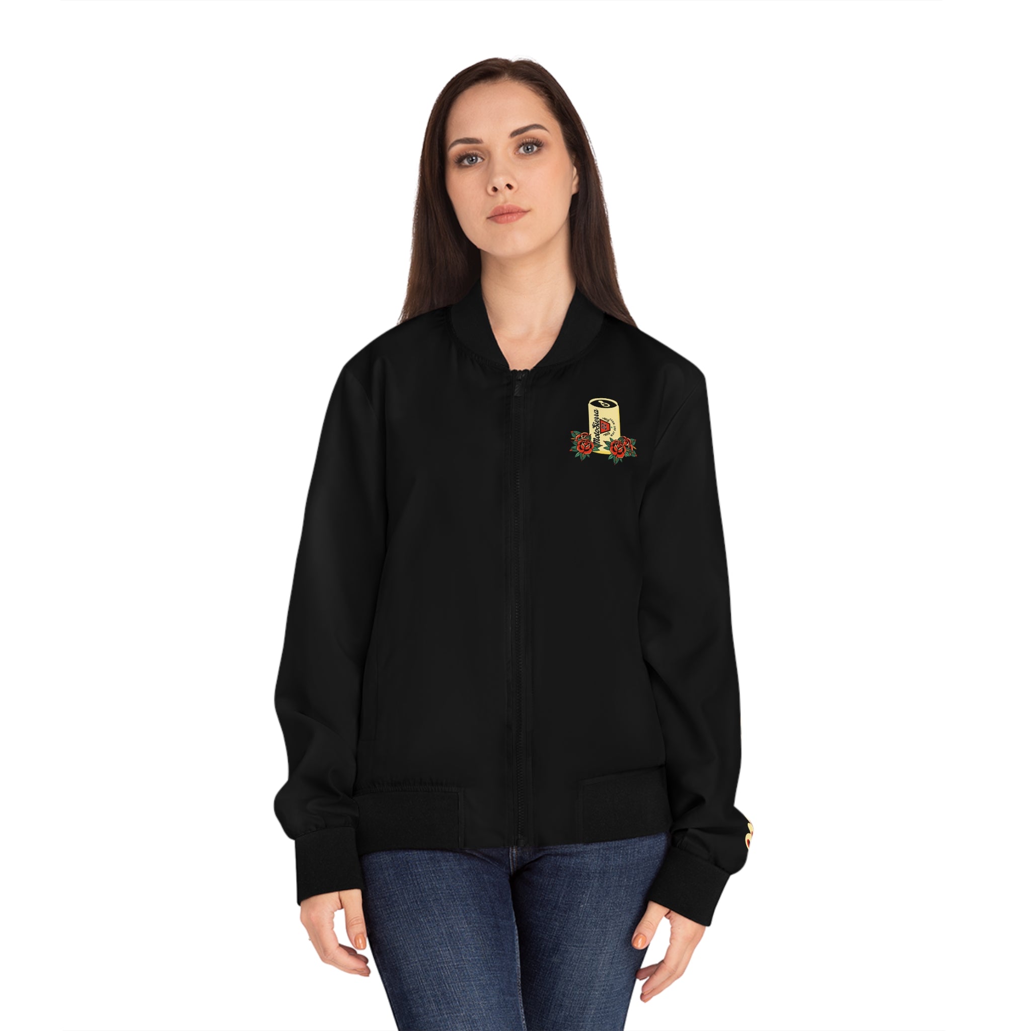 Eastbound Golden Goddess Women's Bomber Jacket - Chic and Stylish Outerwear