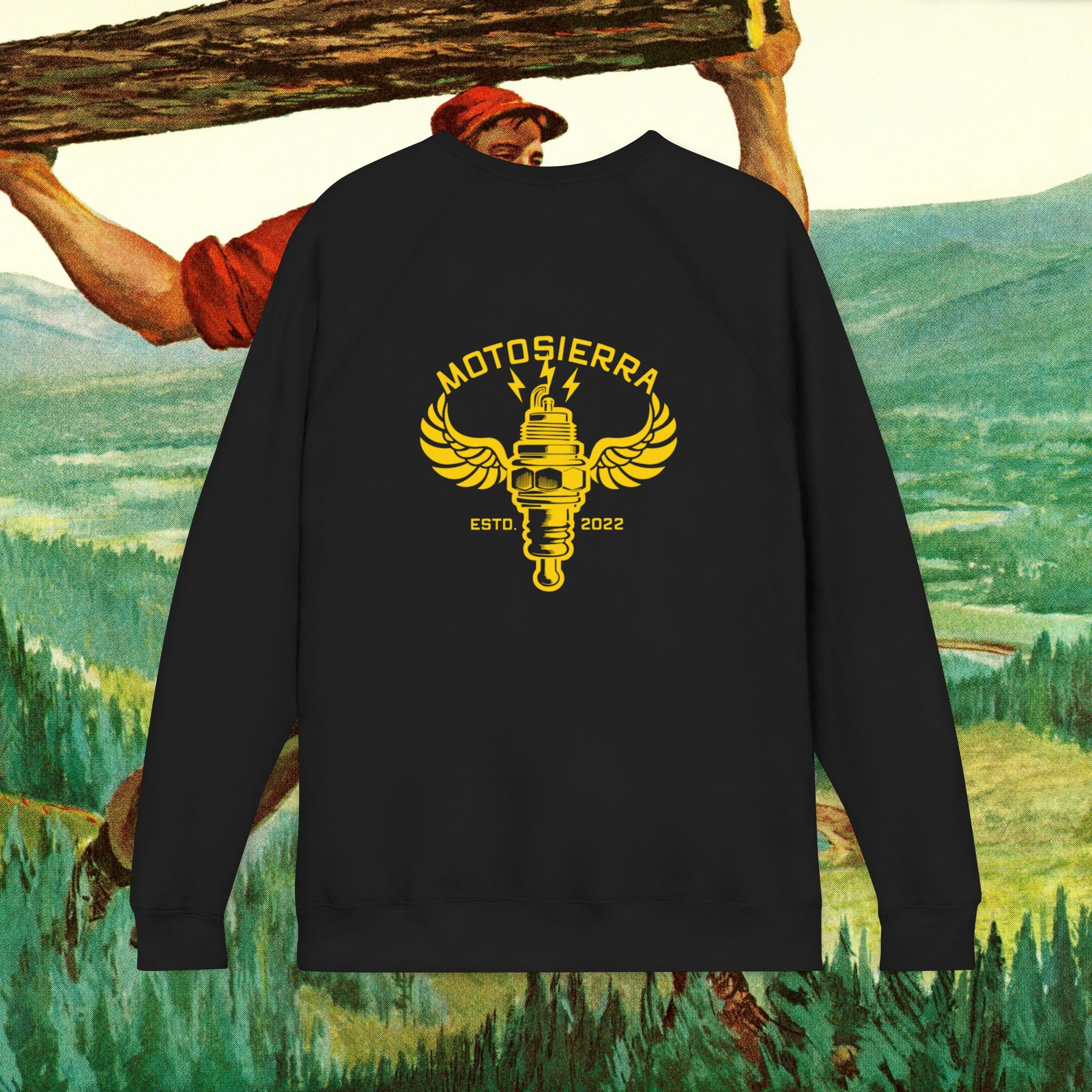 NGK Unisex Sponge Fleece Raglan Sweatshirt