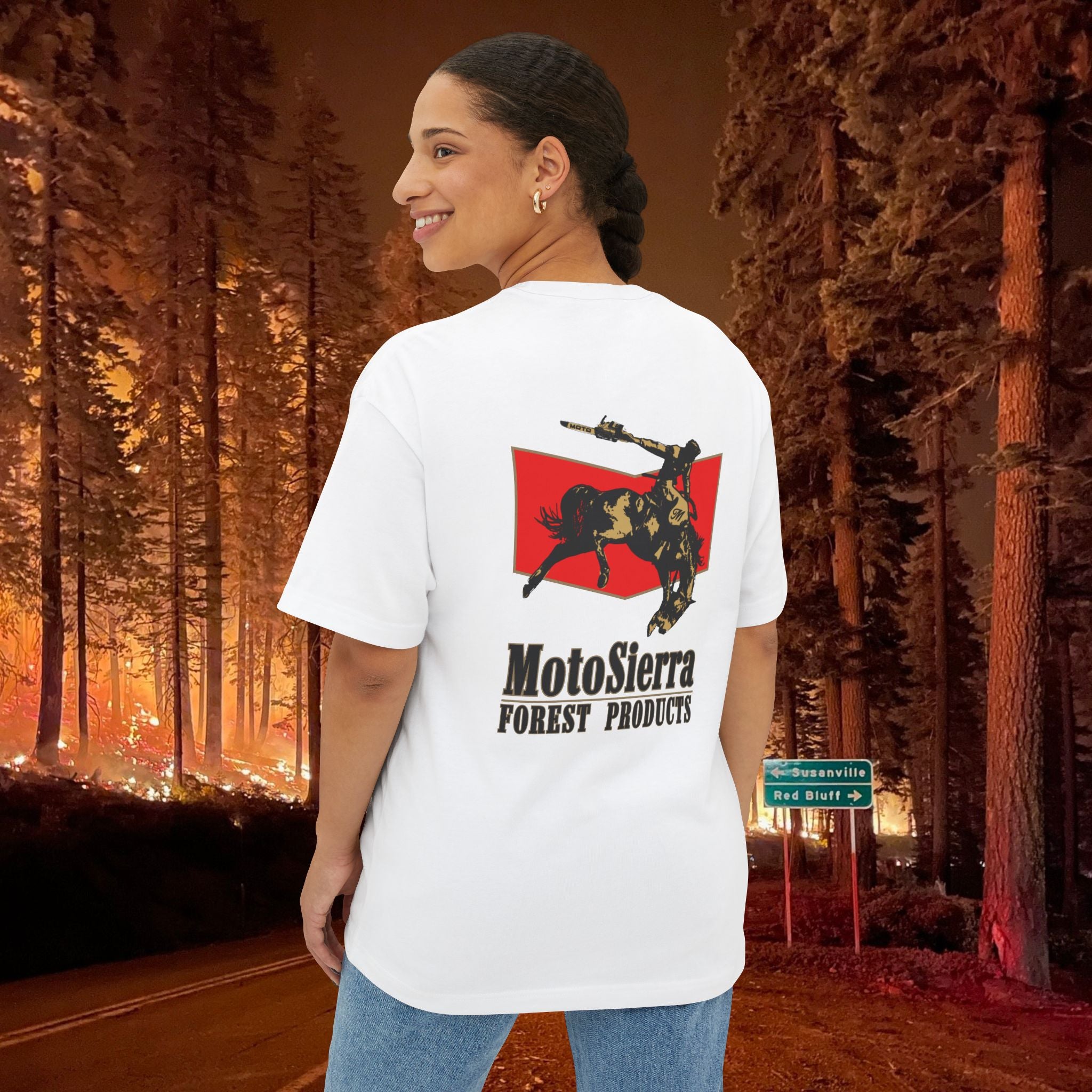 Classic Cowboy Logo Unisex Oversized Boxy Tee
