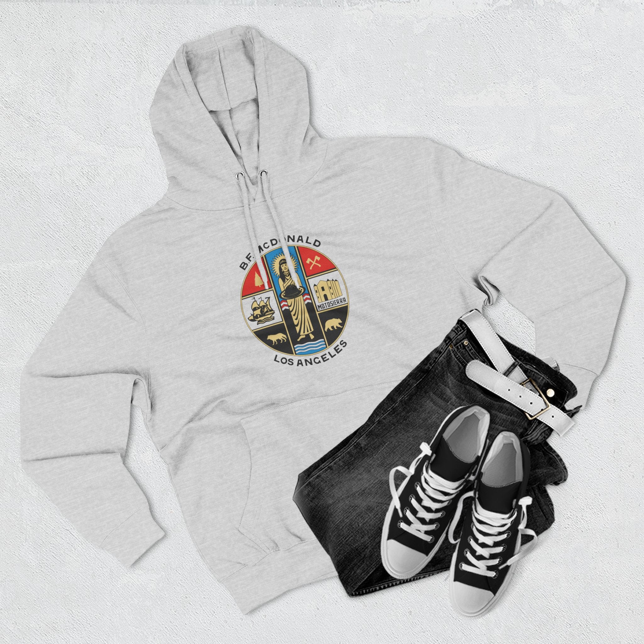The Aluminum, B.F. Mac Three-Panel Fleece Hoodie