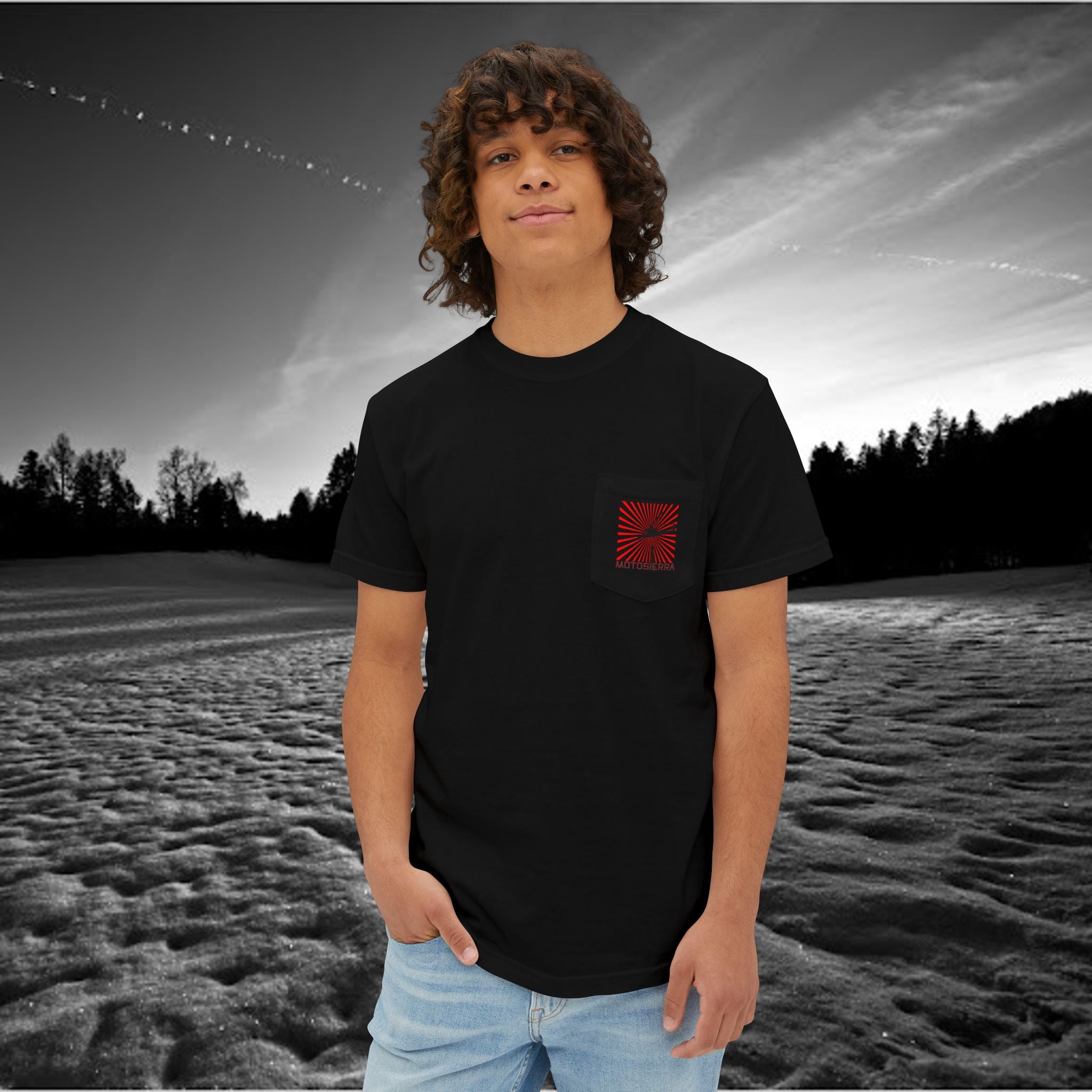 Interlocking Love Unisex Pocket T-Shirt - Premium Garment-Dyed Tee