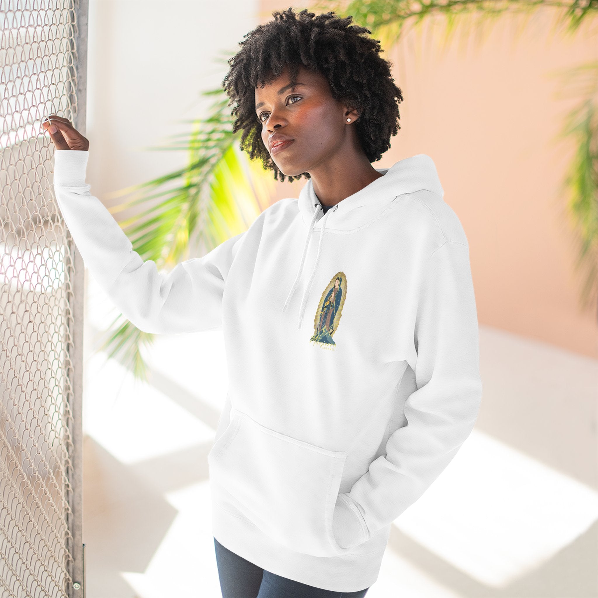 Guadalupe Three-Panel Fleece Hoodie