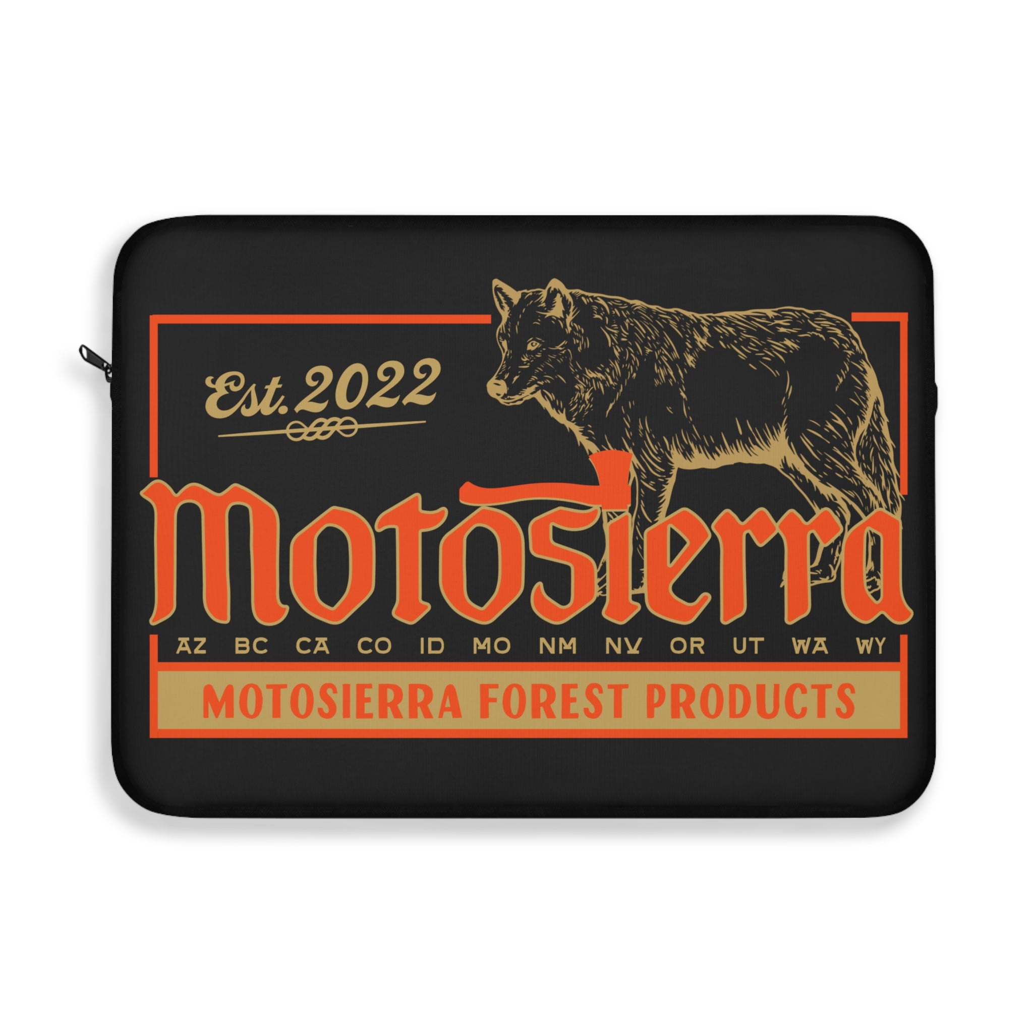 Wolf Logo Laptop Sleeve | Eco-Friendly Computer Case, Stylish Protection