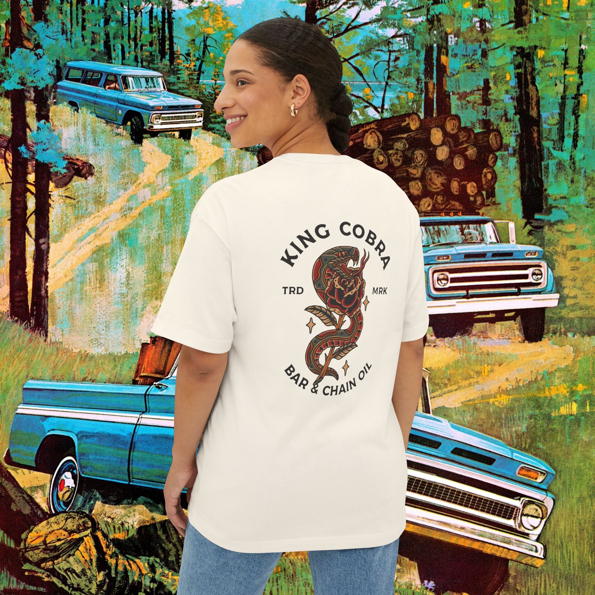 King Cobra Unisex Oversized Boxy Tee