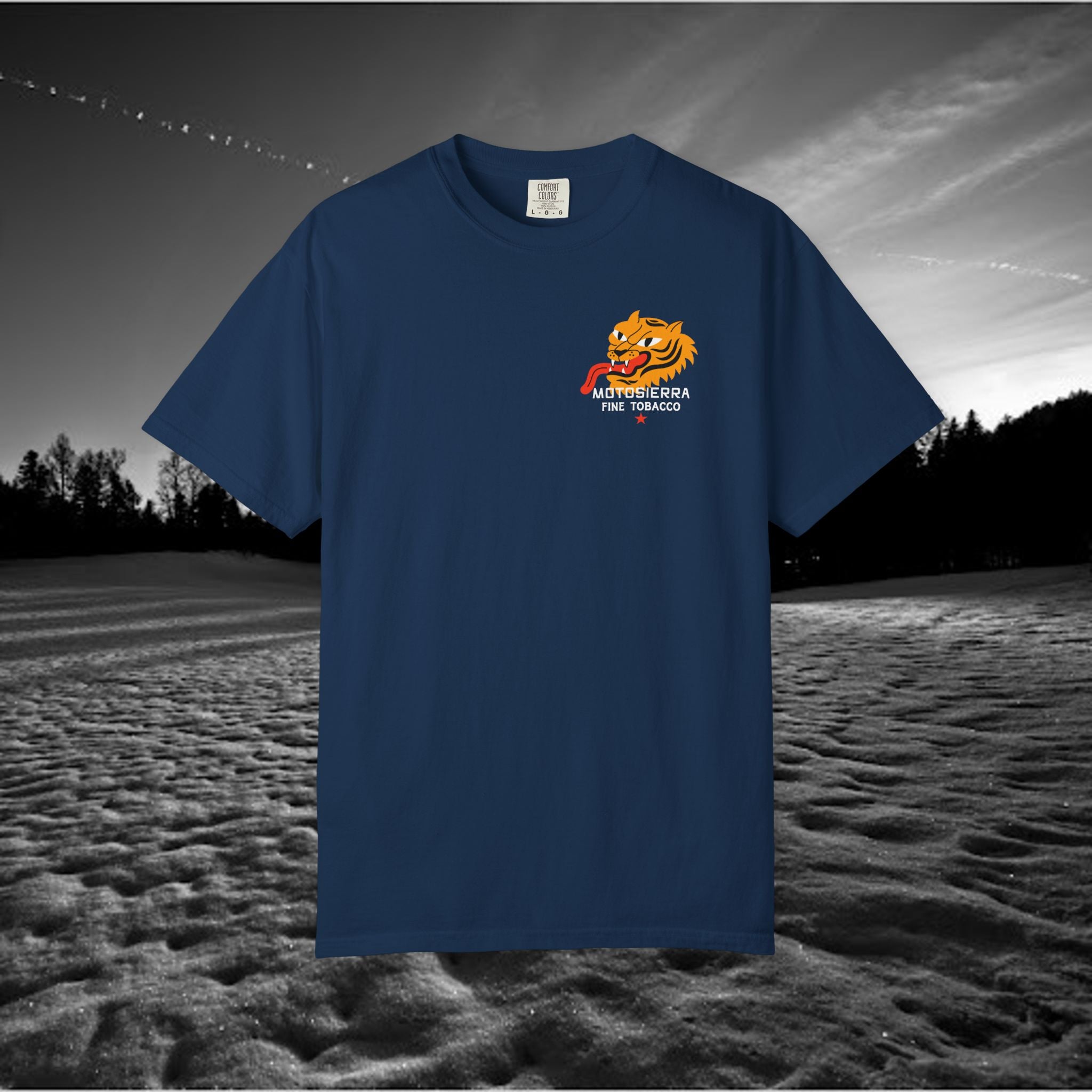 MotoSierra Fine Tobacco Garment-Dyed T-Shirt
