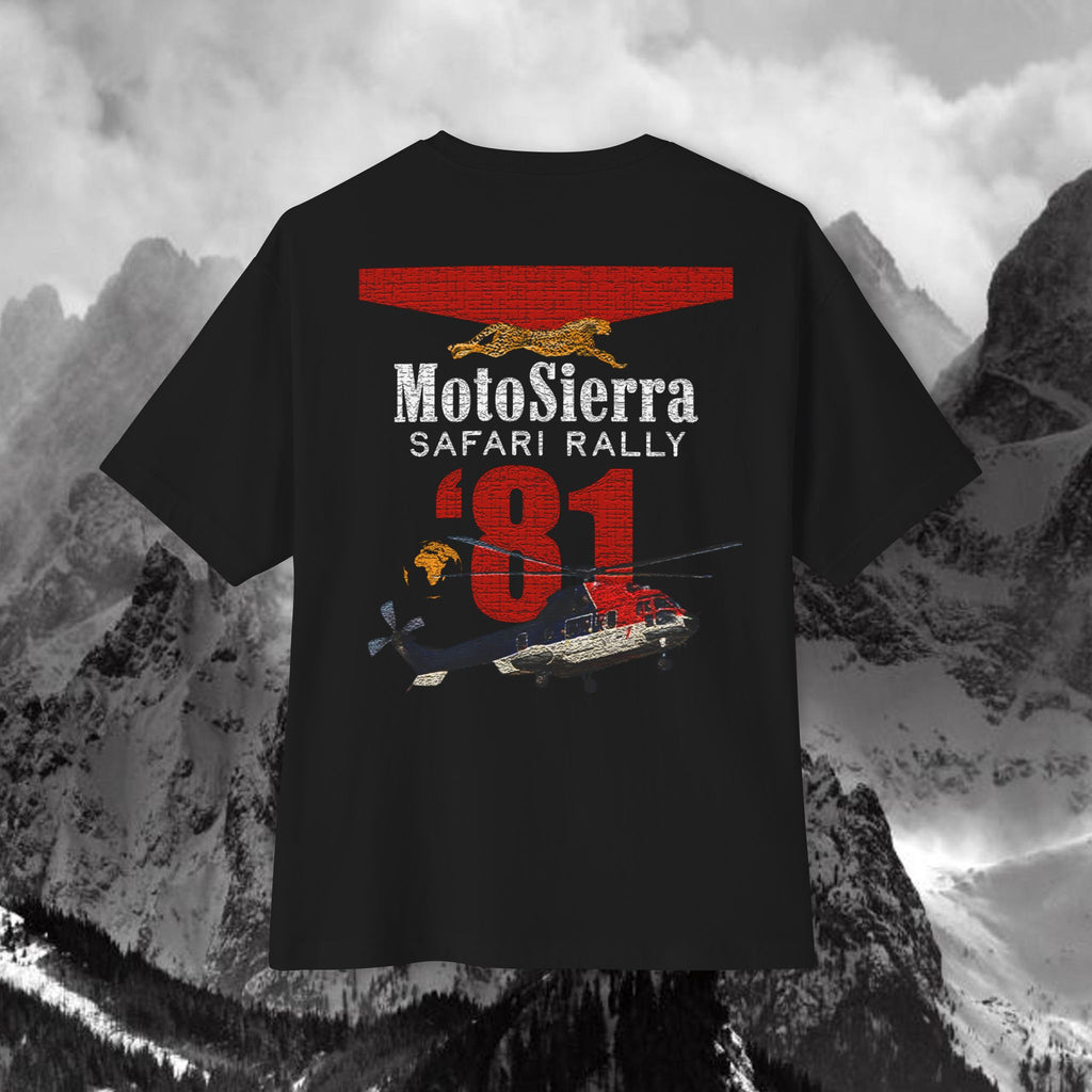 Safari Rally Logo Unisex Oversized Boxy Tee